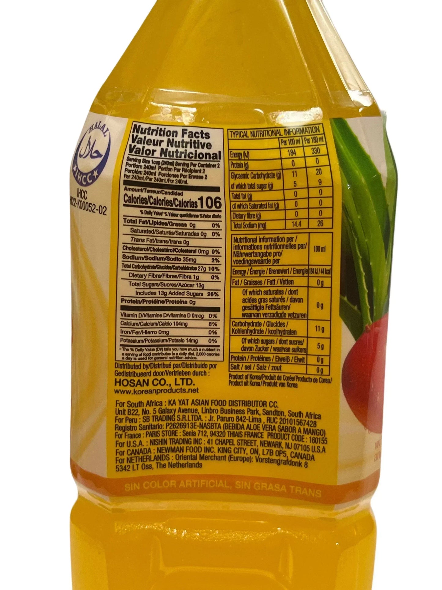 A+ HoSan Aloe Vera Mango Drink