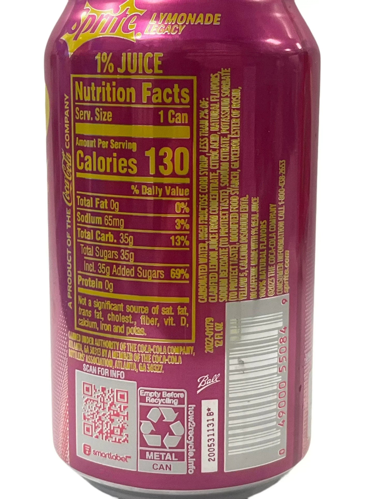 Sprite - Limonada Legacy Lata de Refresco - 355 ml