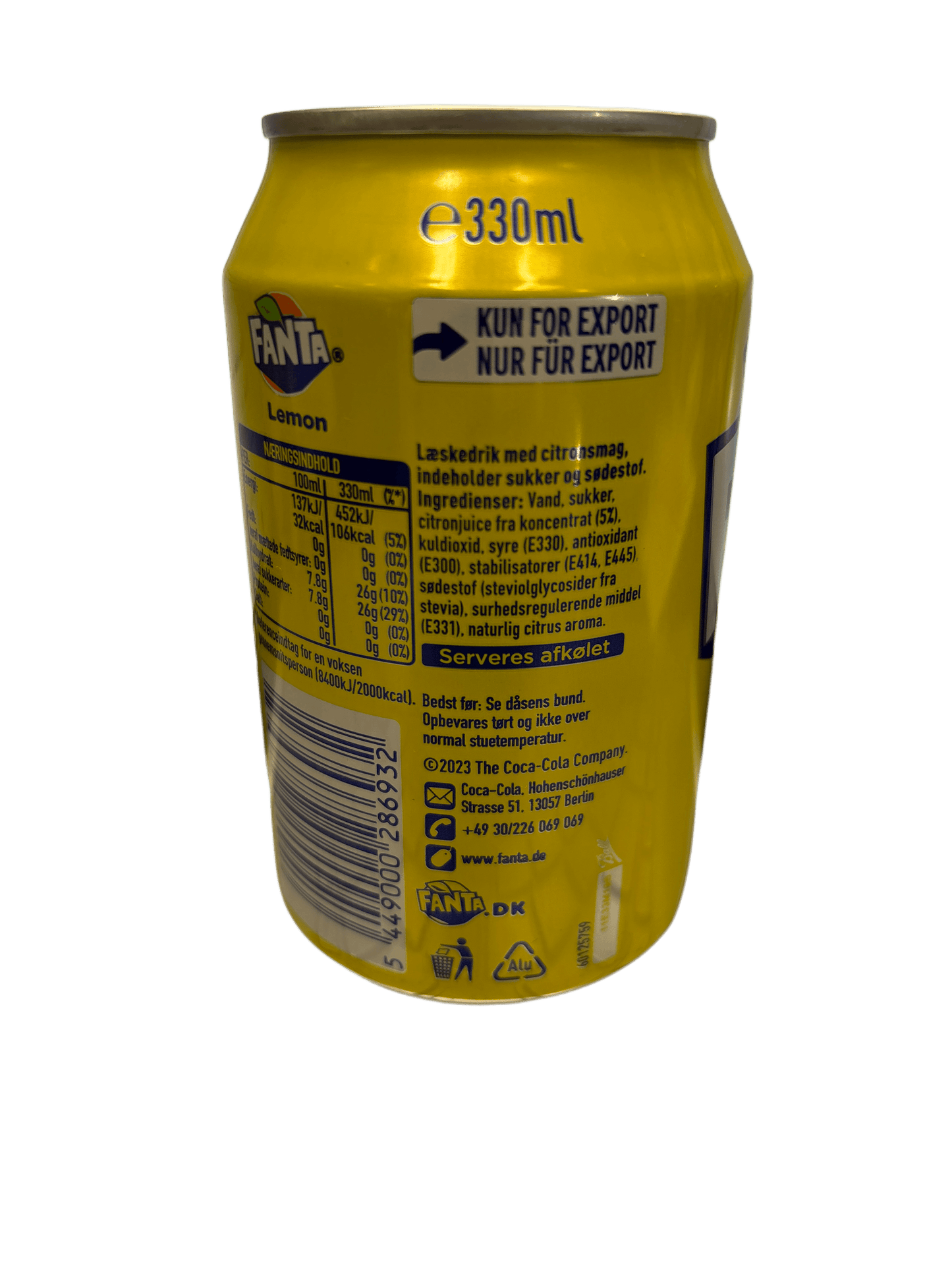 Fanta Lemon 330ML - Euro Edition