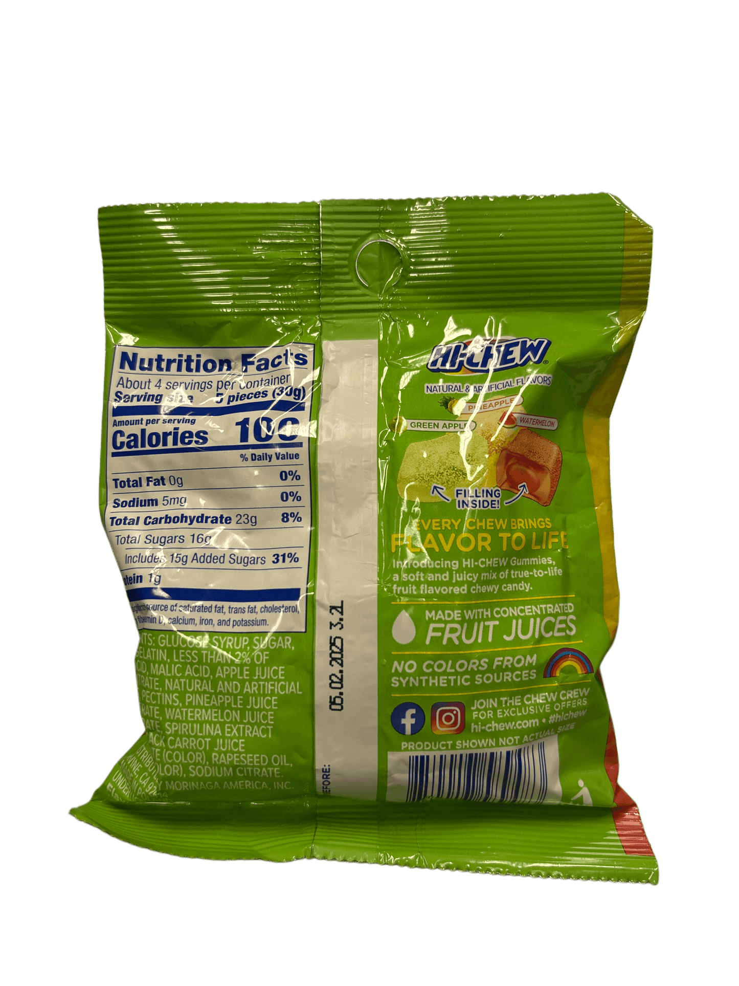 HI-CHEW saure Fruchtgummi-Tüte 120G