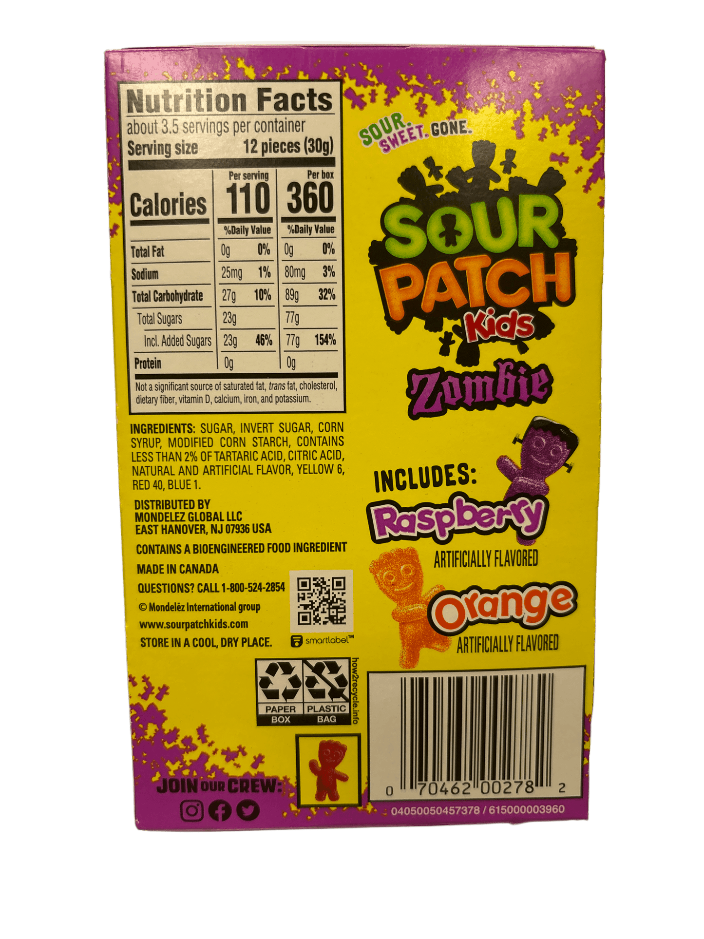 Sour Patch Kids Zombie 3.5OZ