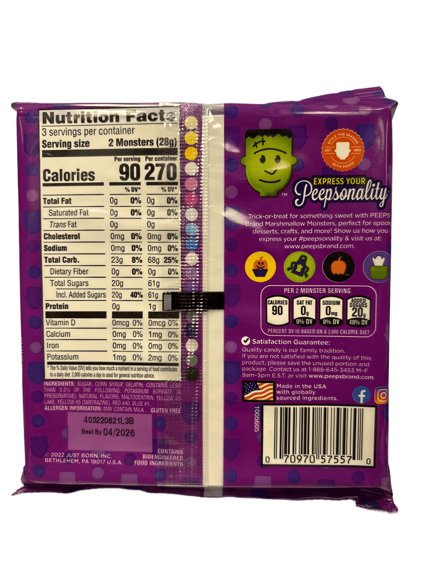 Peeps Marshmallow Halloween Monsters 3OZ
