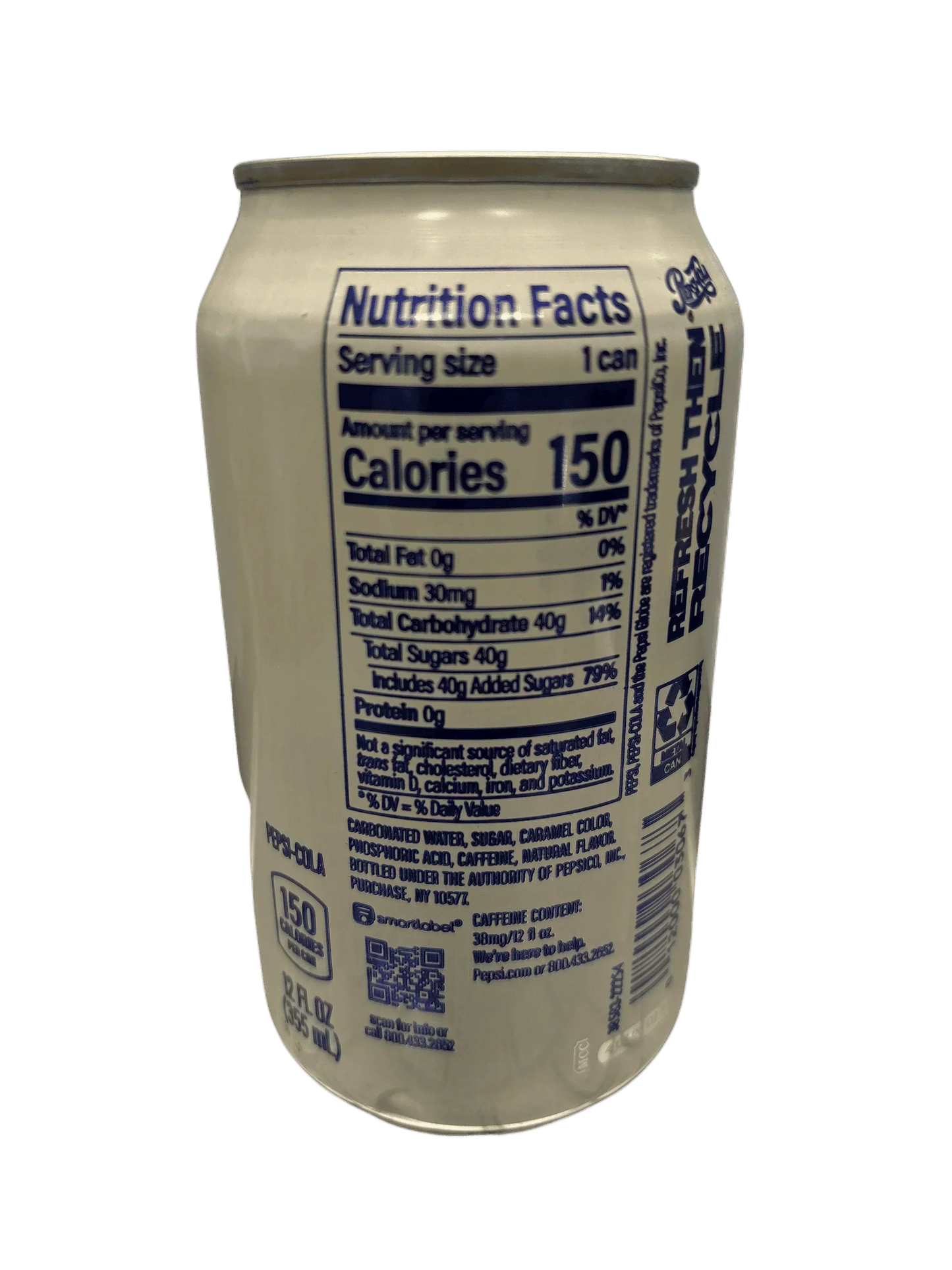 بيبسي كولا - مصنوع من السكر الحقيقي 12OZ