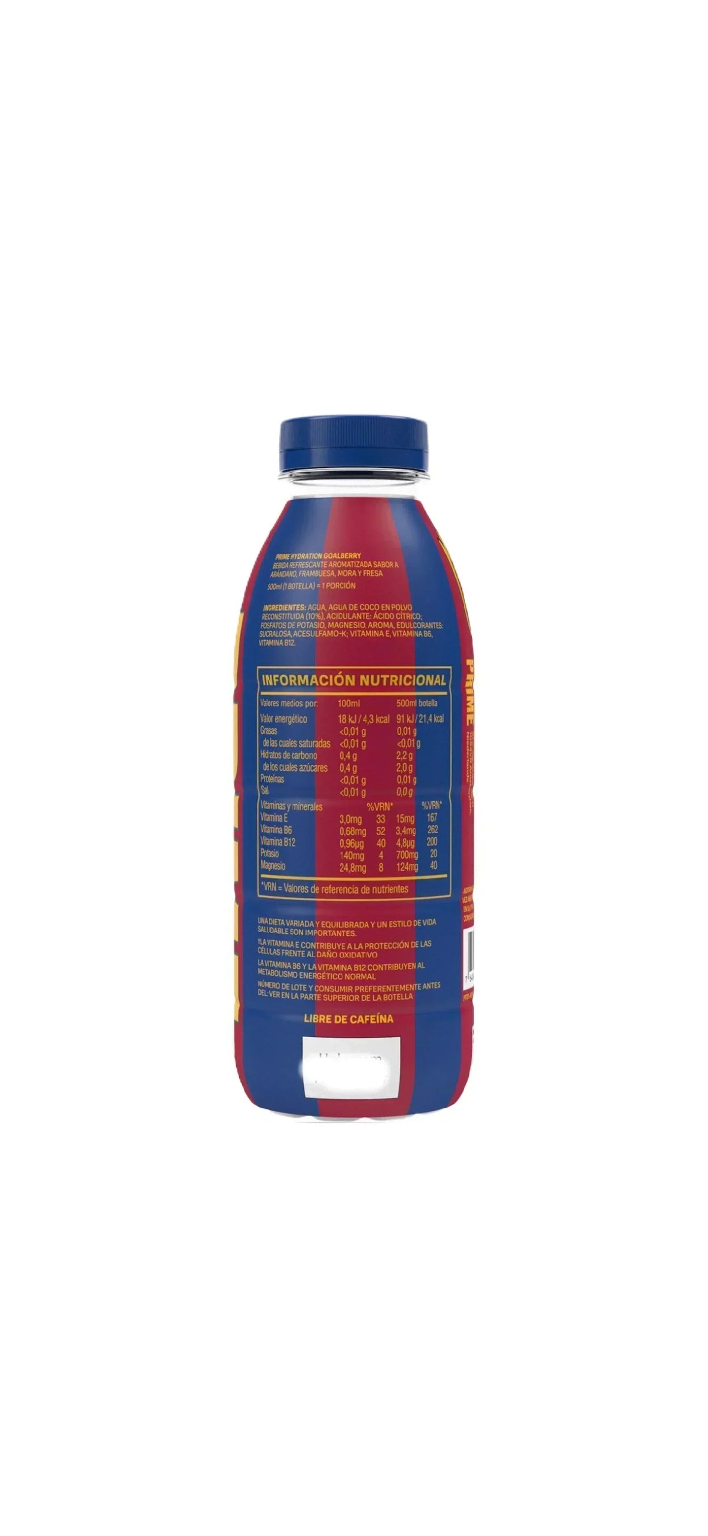 Boisson Prime Hydration FC Barcelone 500ML - Édition Royaume-Uni