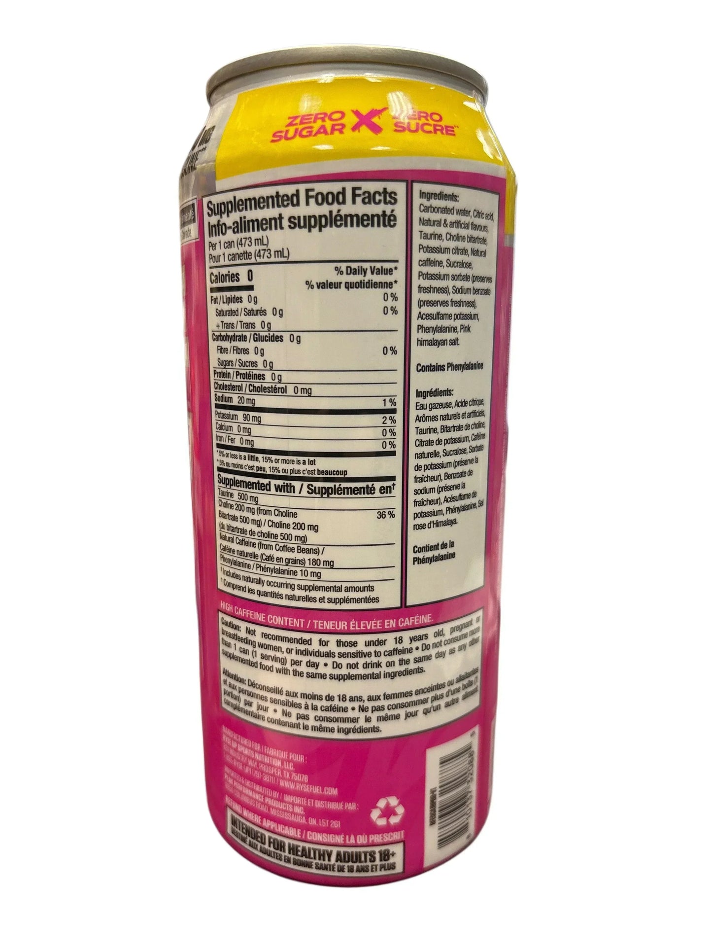 RYSE Fuel Energy Drink - Ring Pop Berry Blast