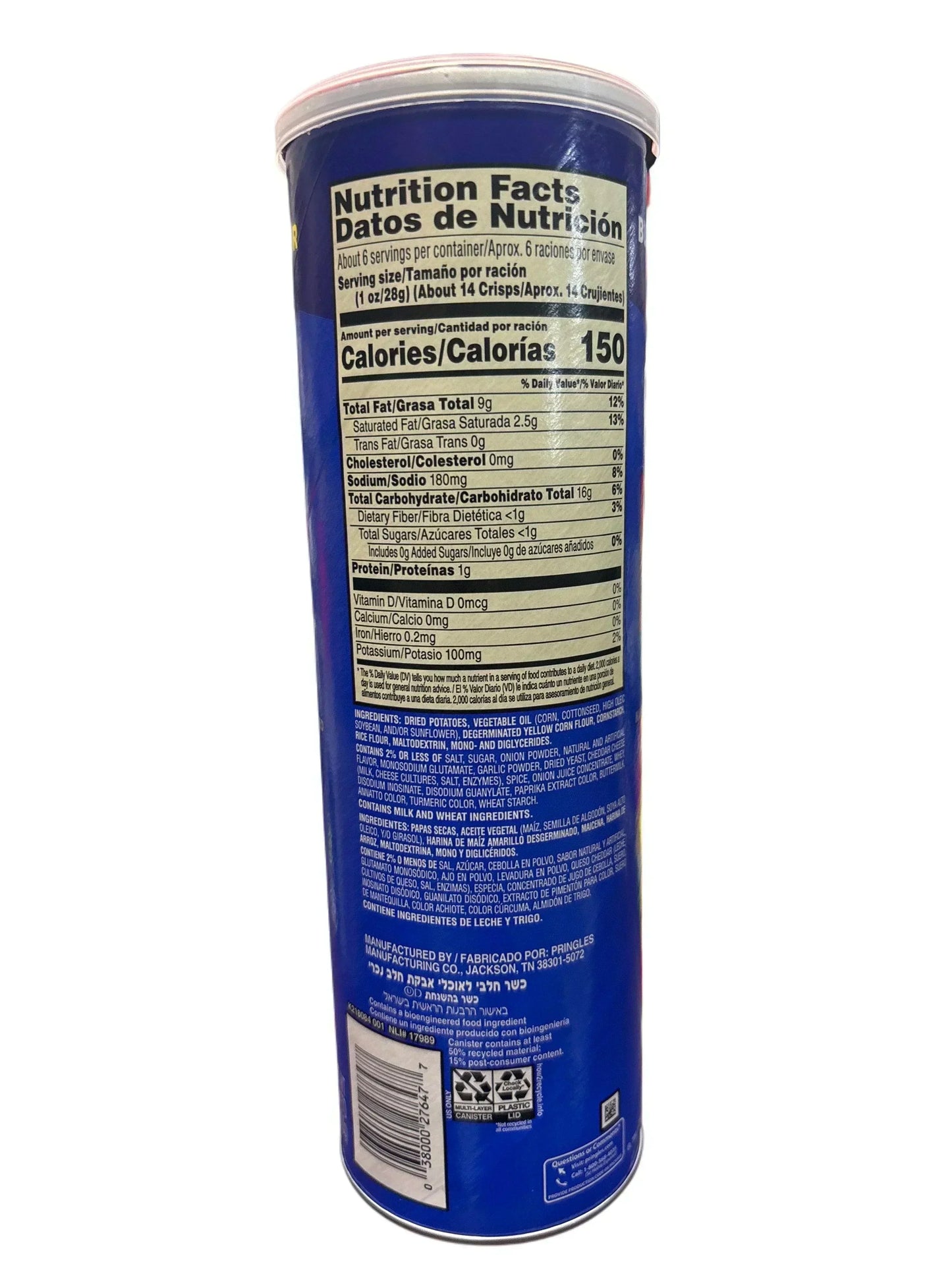 Pringles Philly Cheesesteak Chips 5.5OZ