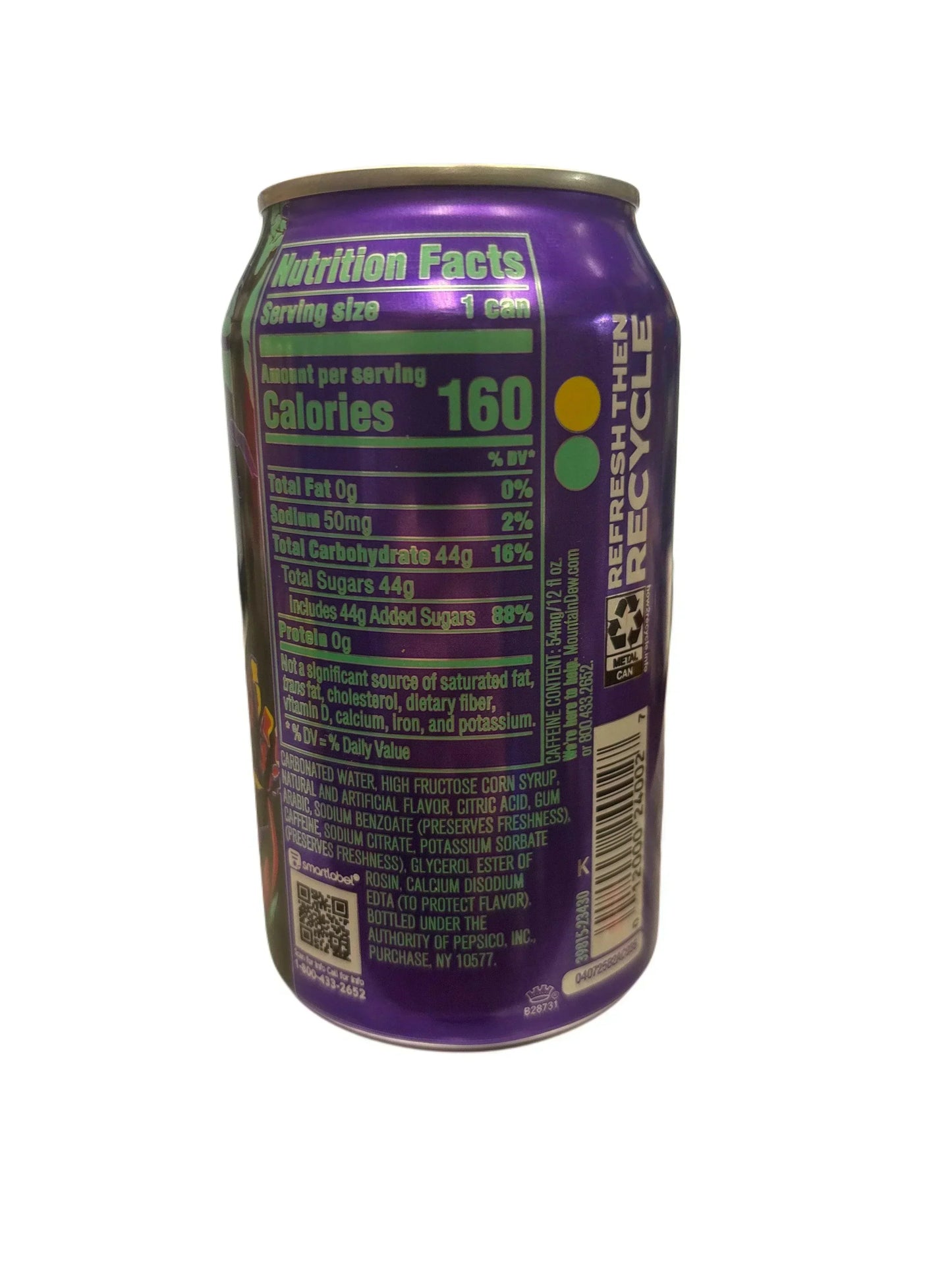 Lata Mountain Dew Voo Dew Sabor Misterioso 355ML 2024 BB 03/25