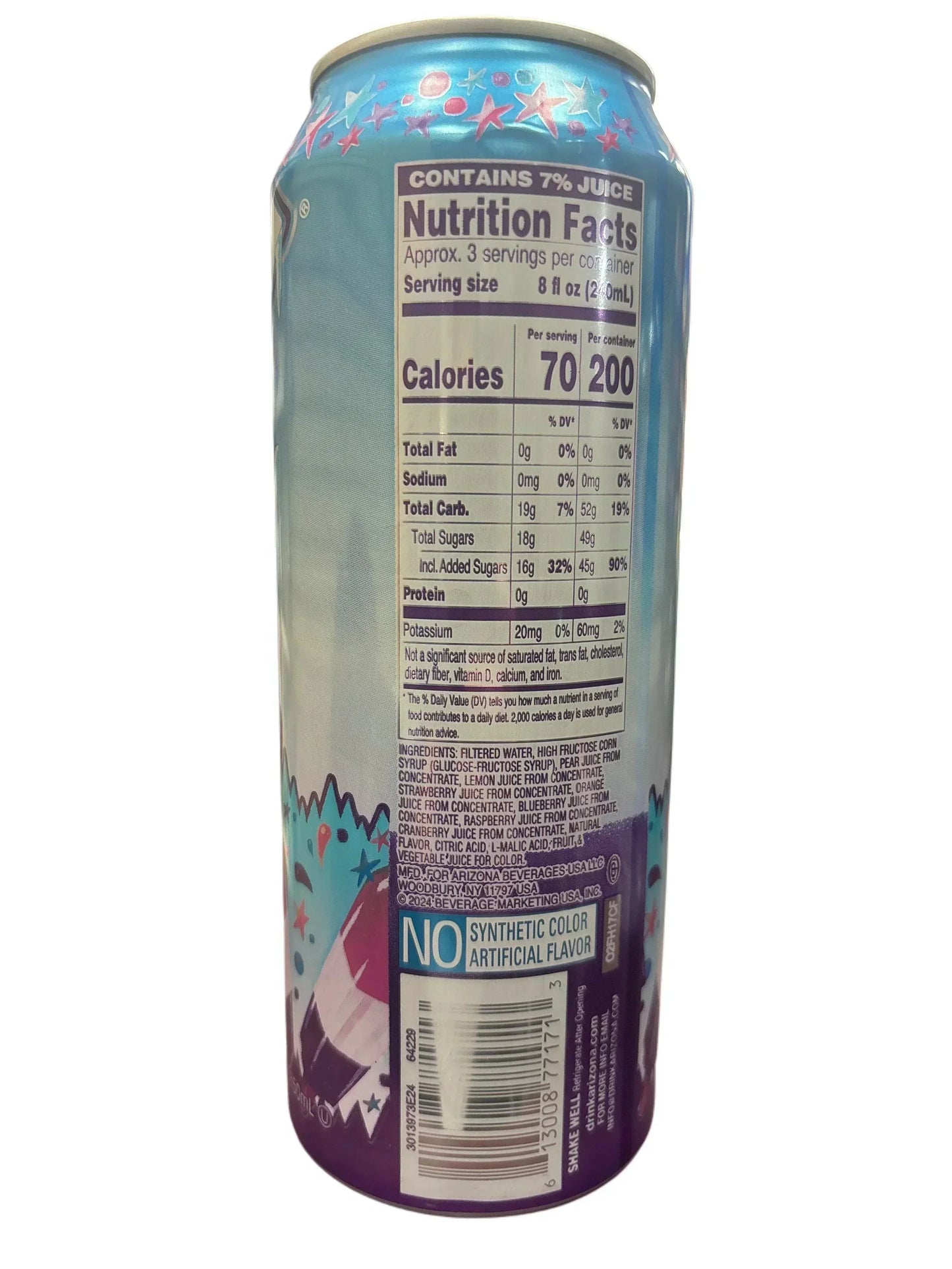 Bebida de jugo Arizona Frost Chillzicle 22OZ - Edición EE.UU.