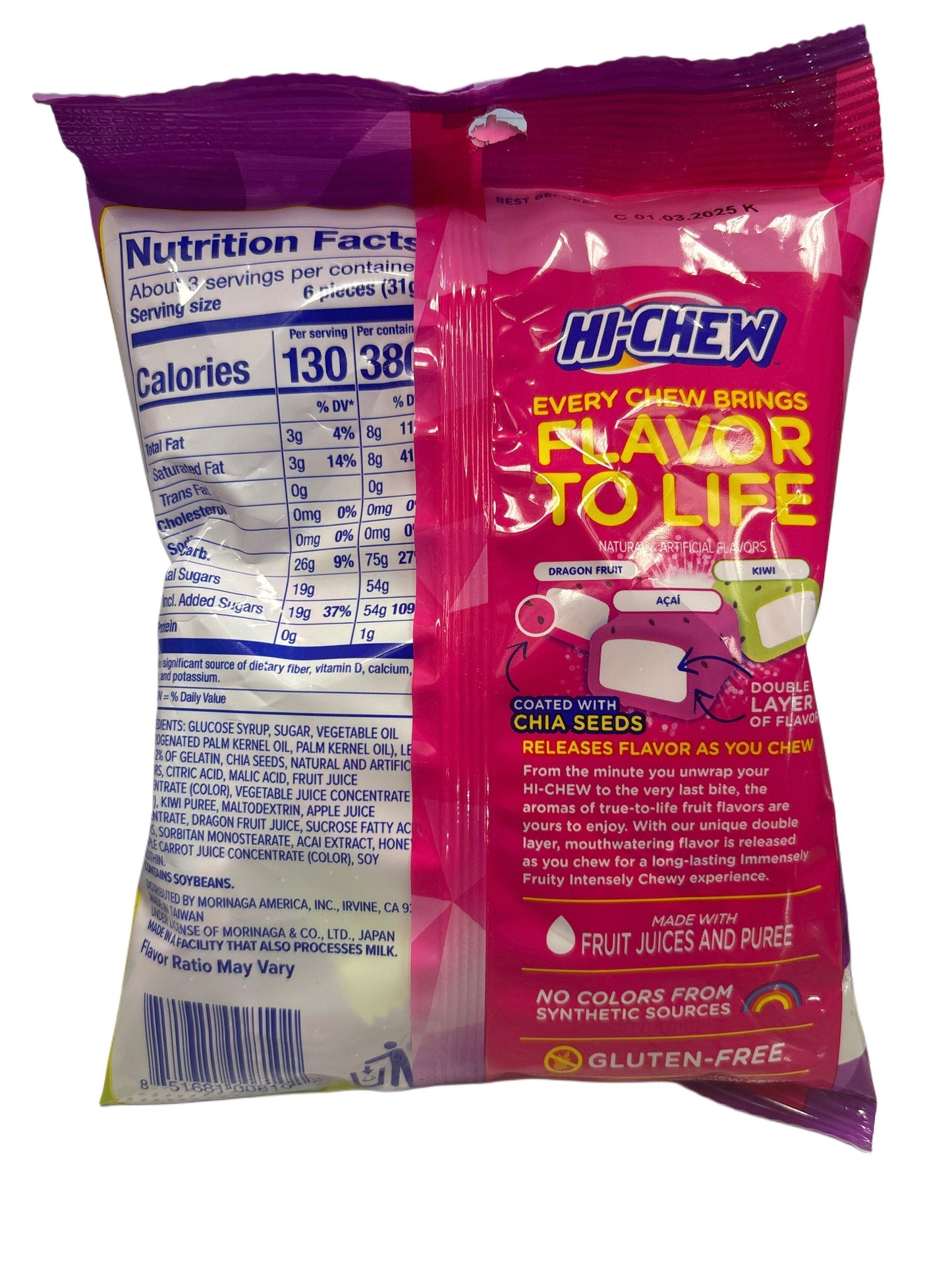 HI-CHEW Superfrucht-Mix Bonbonbeutel 3.17OZ