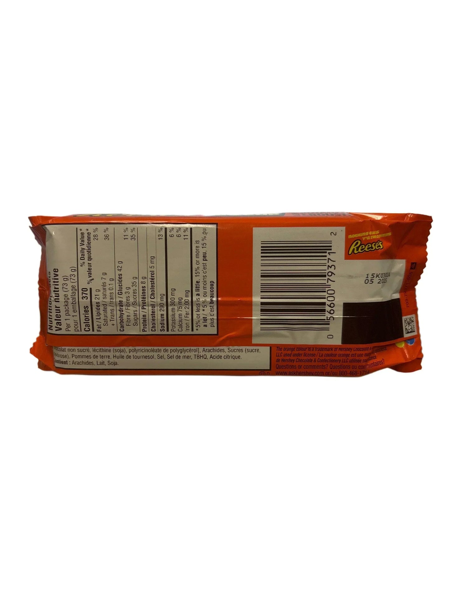 Barra de Chocolate Reese's Big Cup con Patatas Fritas 73G - Edición Canadiense