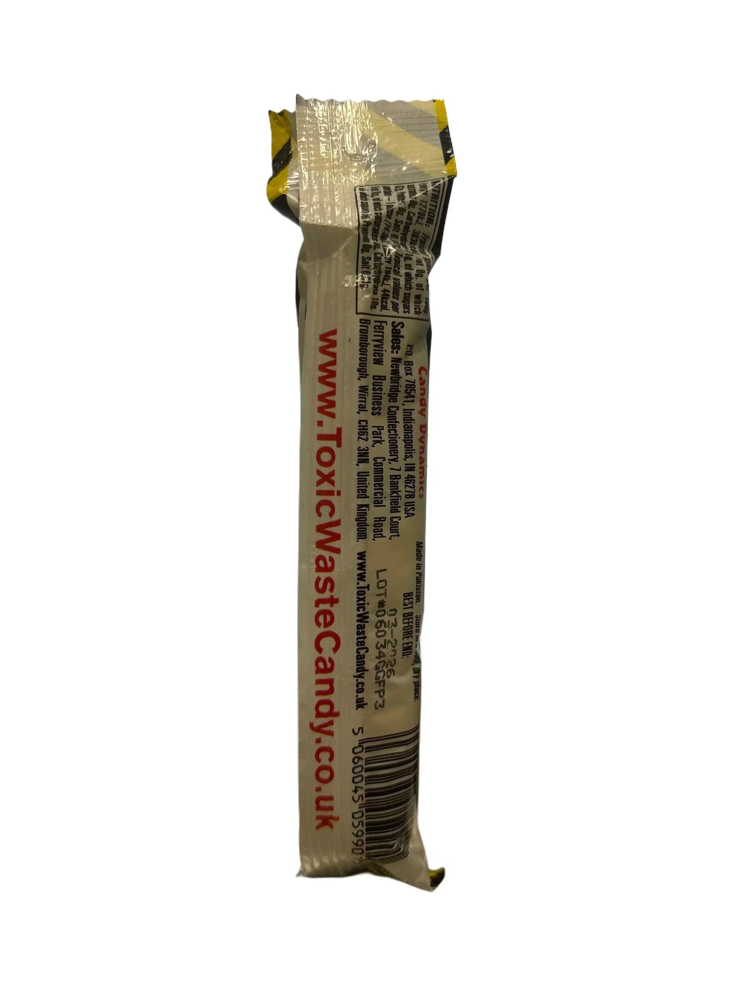 علكة توكسك ويست جوب بنكهة توتي 3 قطع 43.5 جرام النسخة الكندية