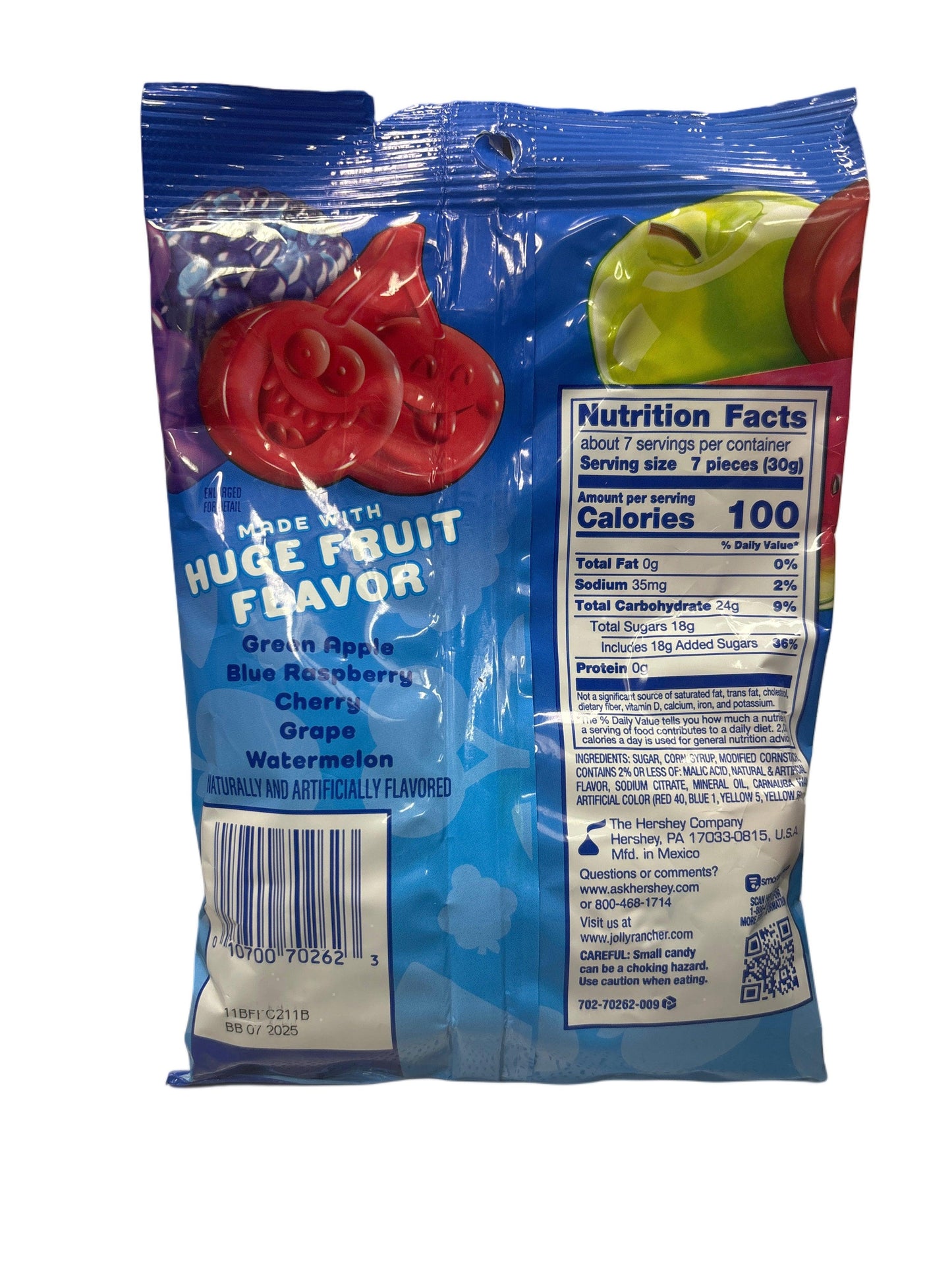 Jolly Rancher Gummies Original Candy Bag 7OZ