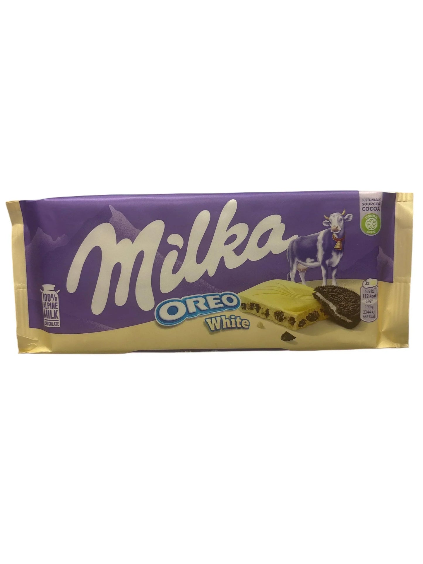 MILKA Oreo Weiße Schokoladentafel 100G - UK Ausgabe