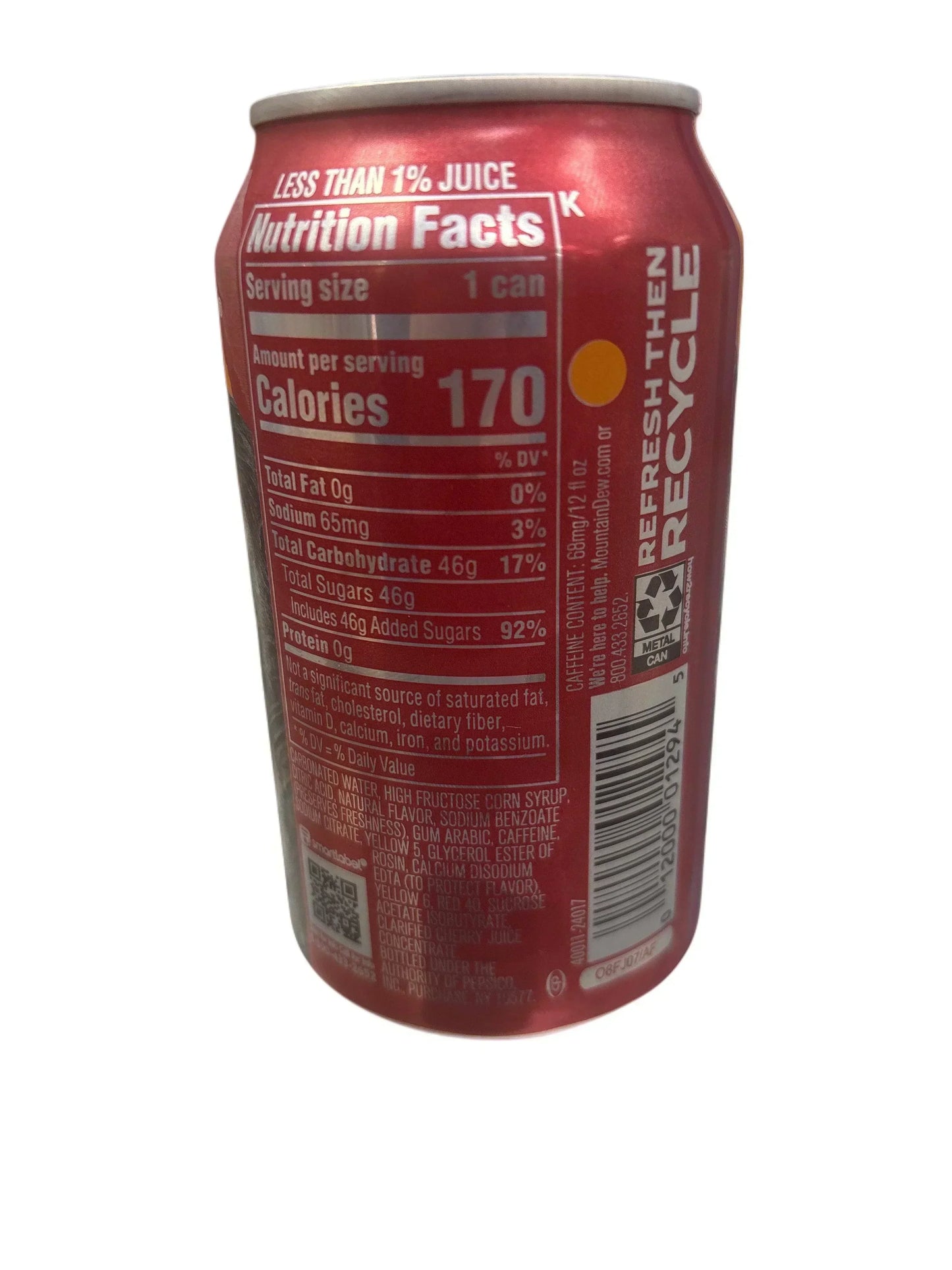 ماونتن ديو جيم فيول حمضيات كرز علبة 355ML