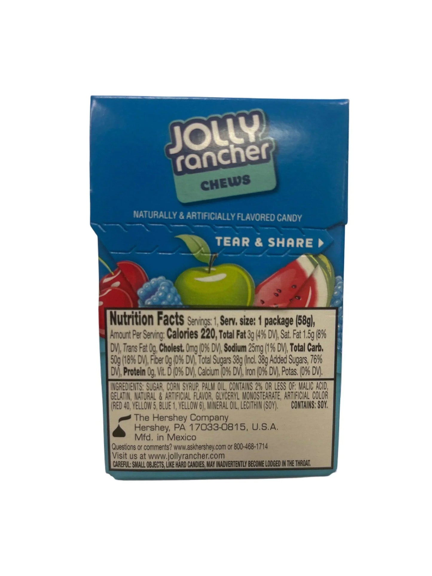 Jolly Rancher Chews Original Flavors 2.06OZ - U.S Edition
