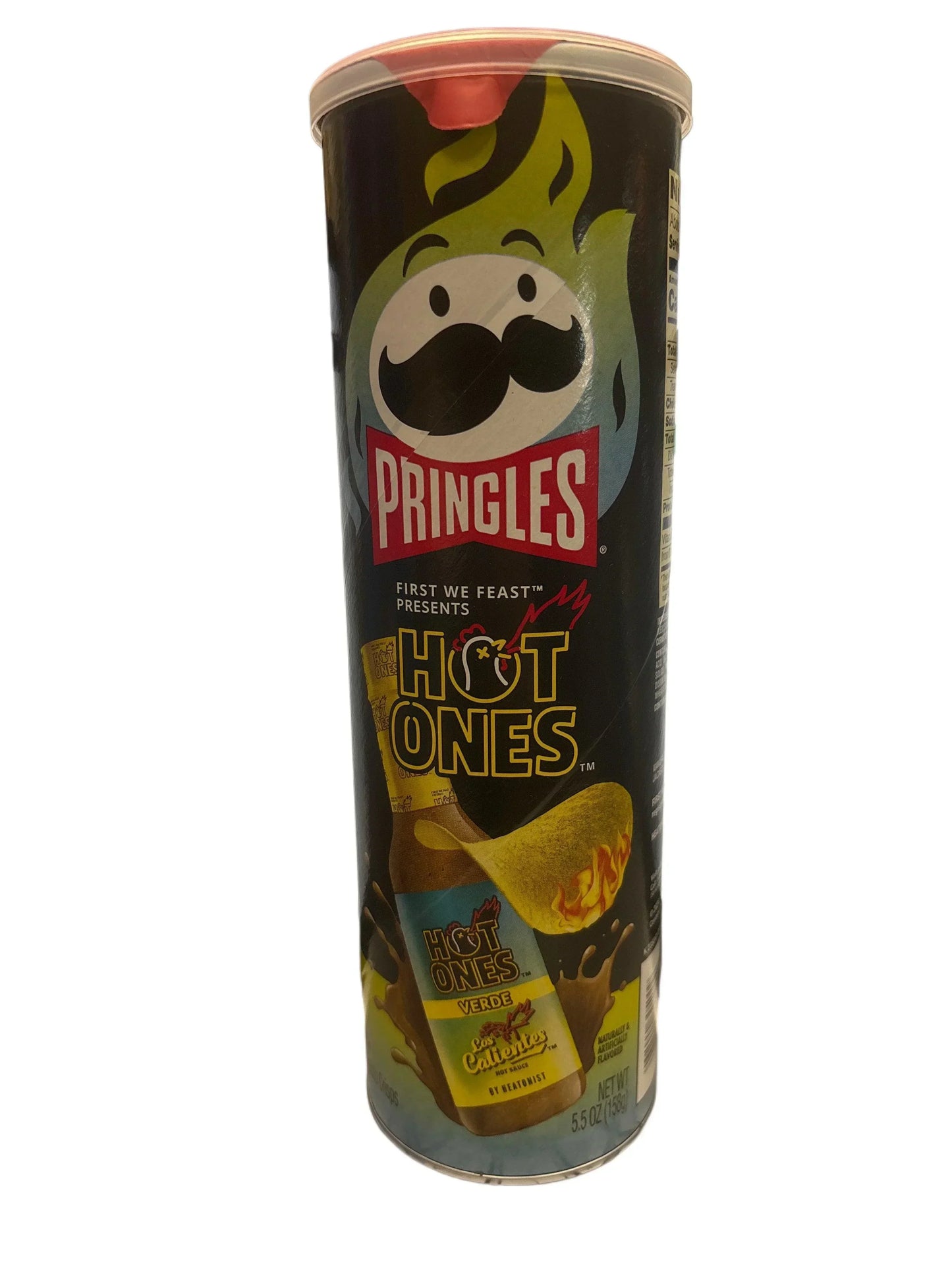 Pringles Hot Ones Verde Chips 5.5OZ