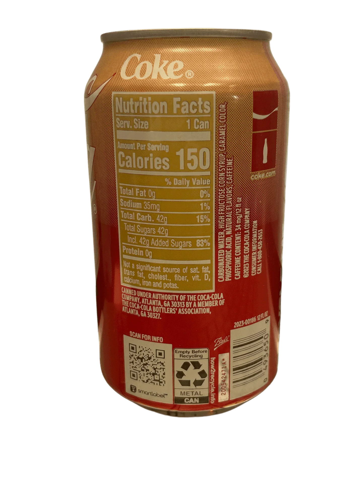Lata de Coca Cola Vainilla 355ML - Edición EE. UU.