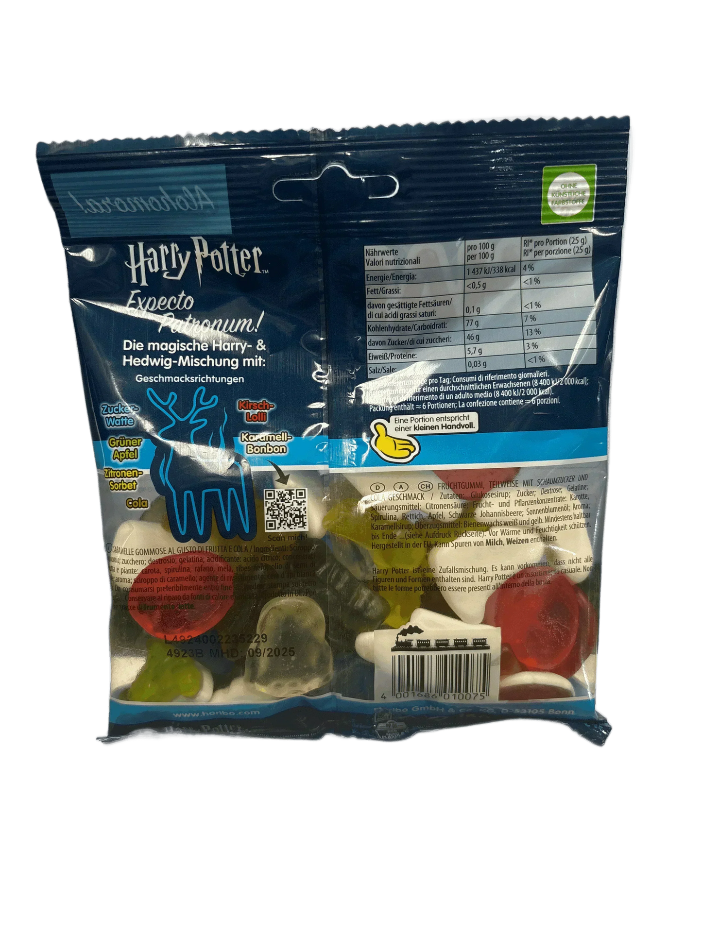 Bolsa de Dulces Haribo Harry Potter Edición Limitada 160G - Edición Europea