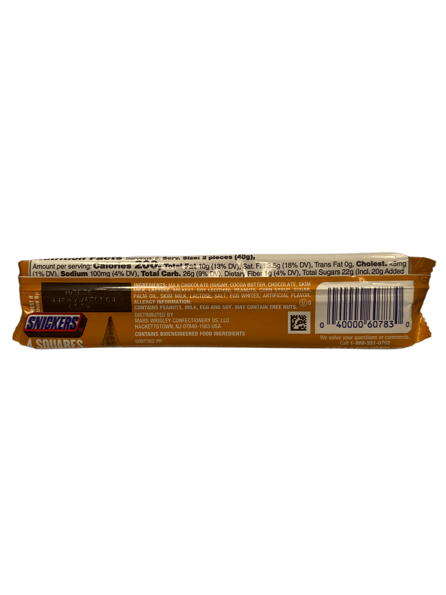 Snickers Butterscotch Scoop Chocolate Bar Share Size 2.82OZ