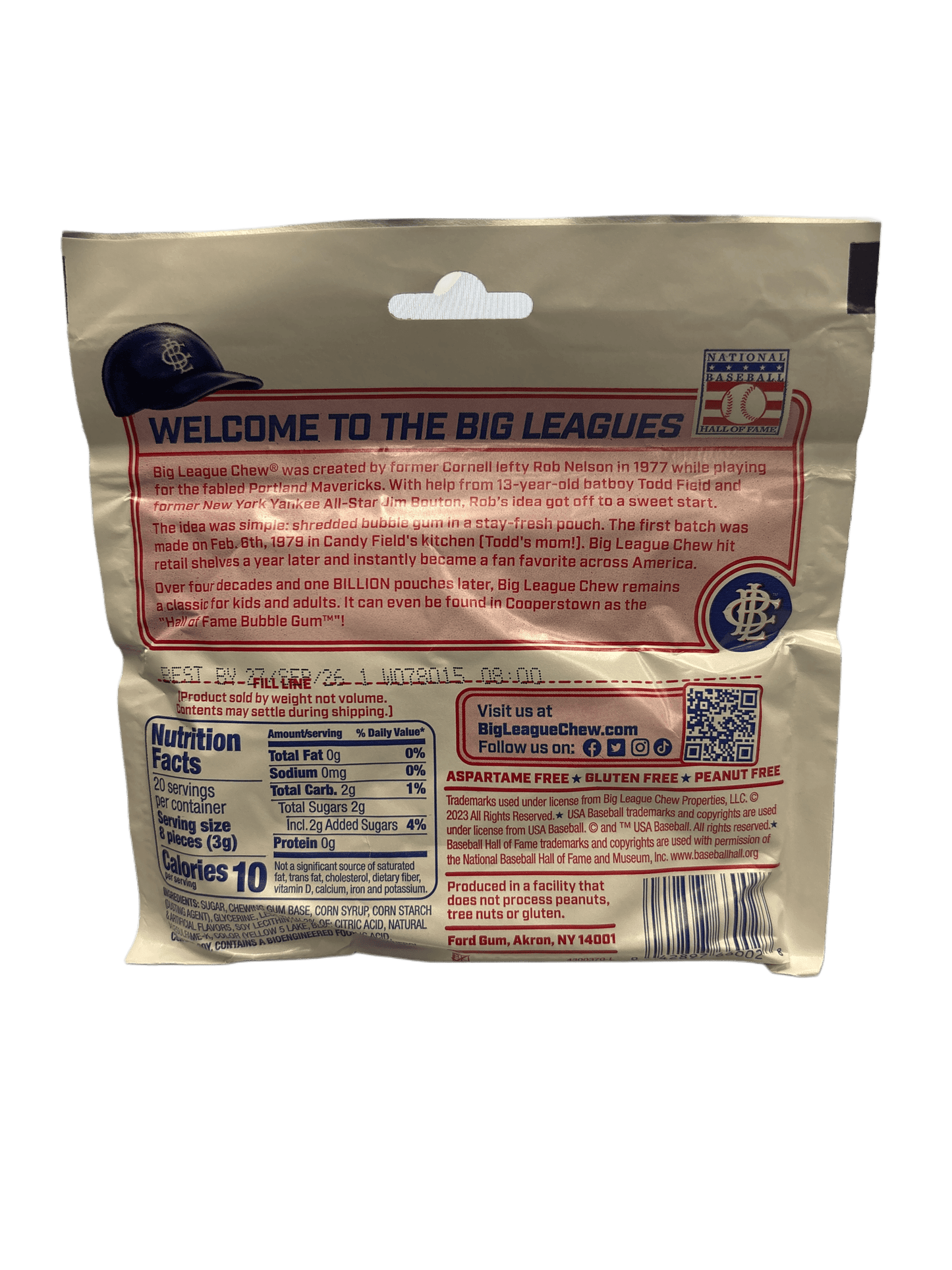 Big League Chew Kaugummi Swingin' Sauerer Apfel 2.12OZ
