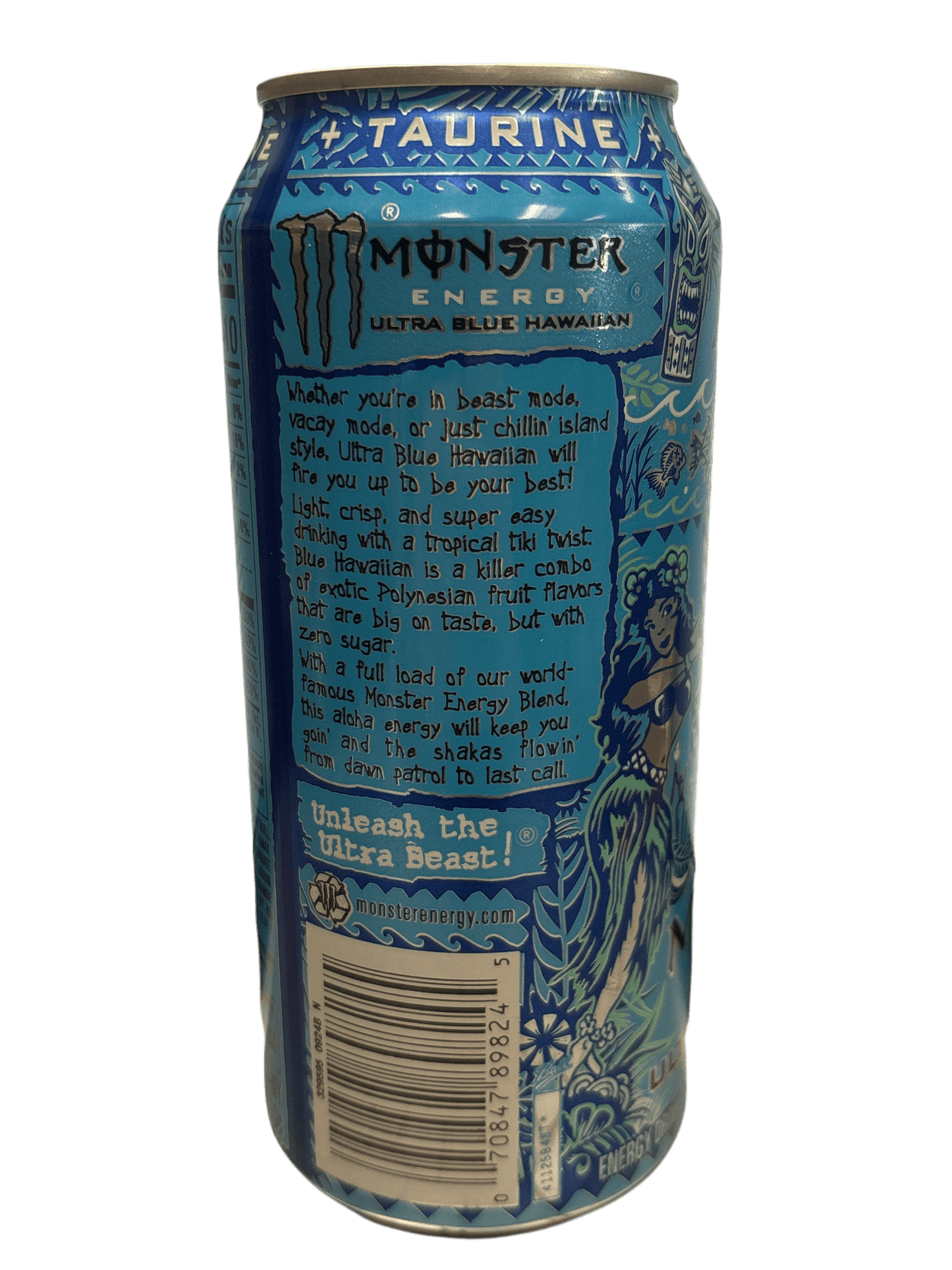 Monster Energy Zero Sugar Ultra Blue Hawaiian Drink 16OZ