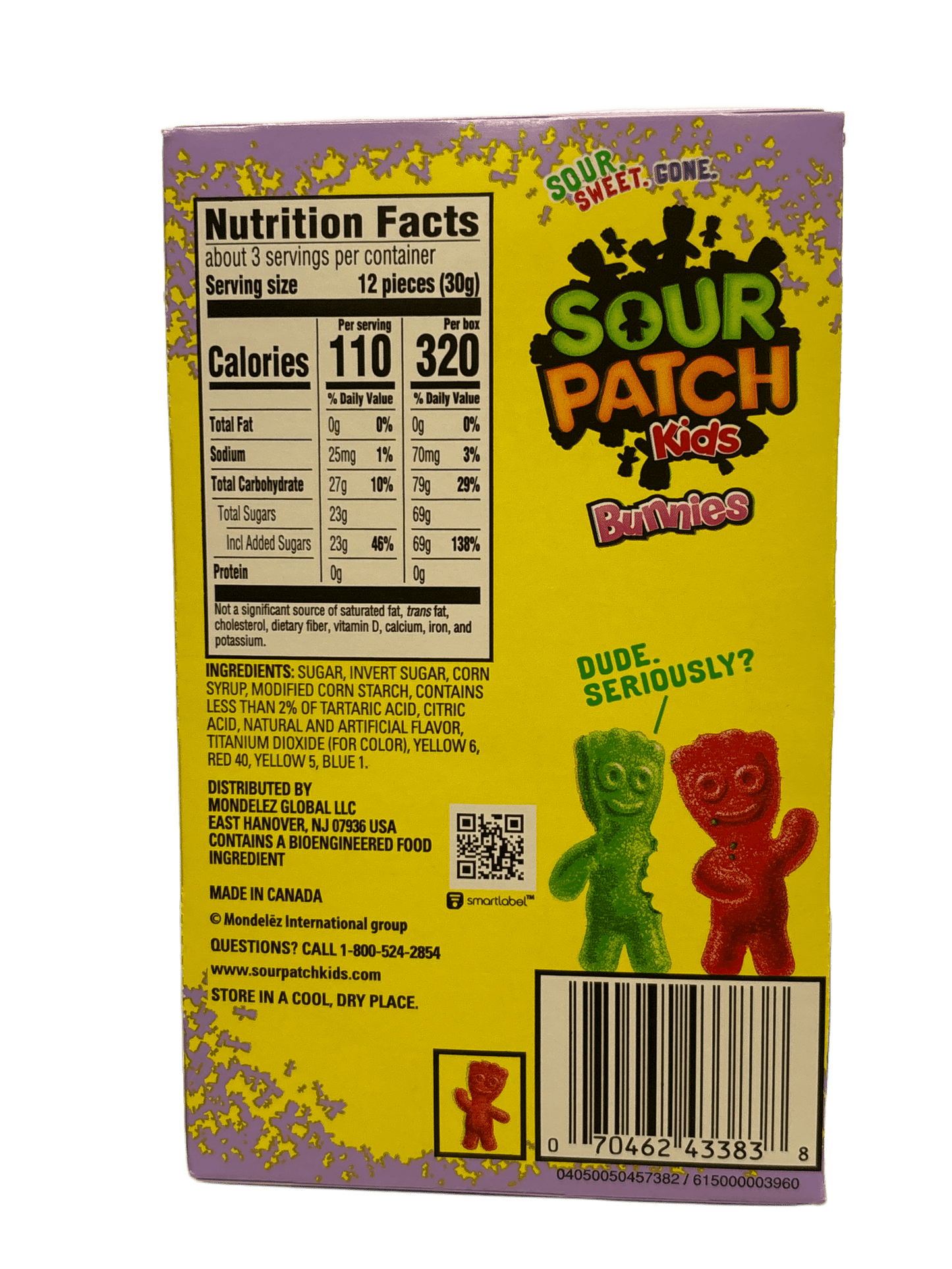 Sour Patch Kids Bunnies Easter Theatre Box 3.1OZ