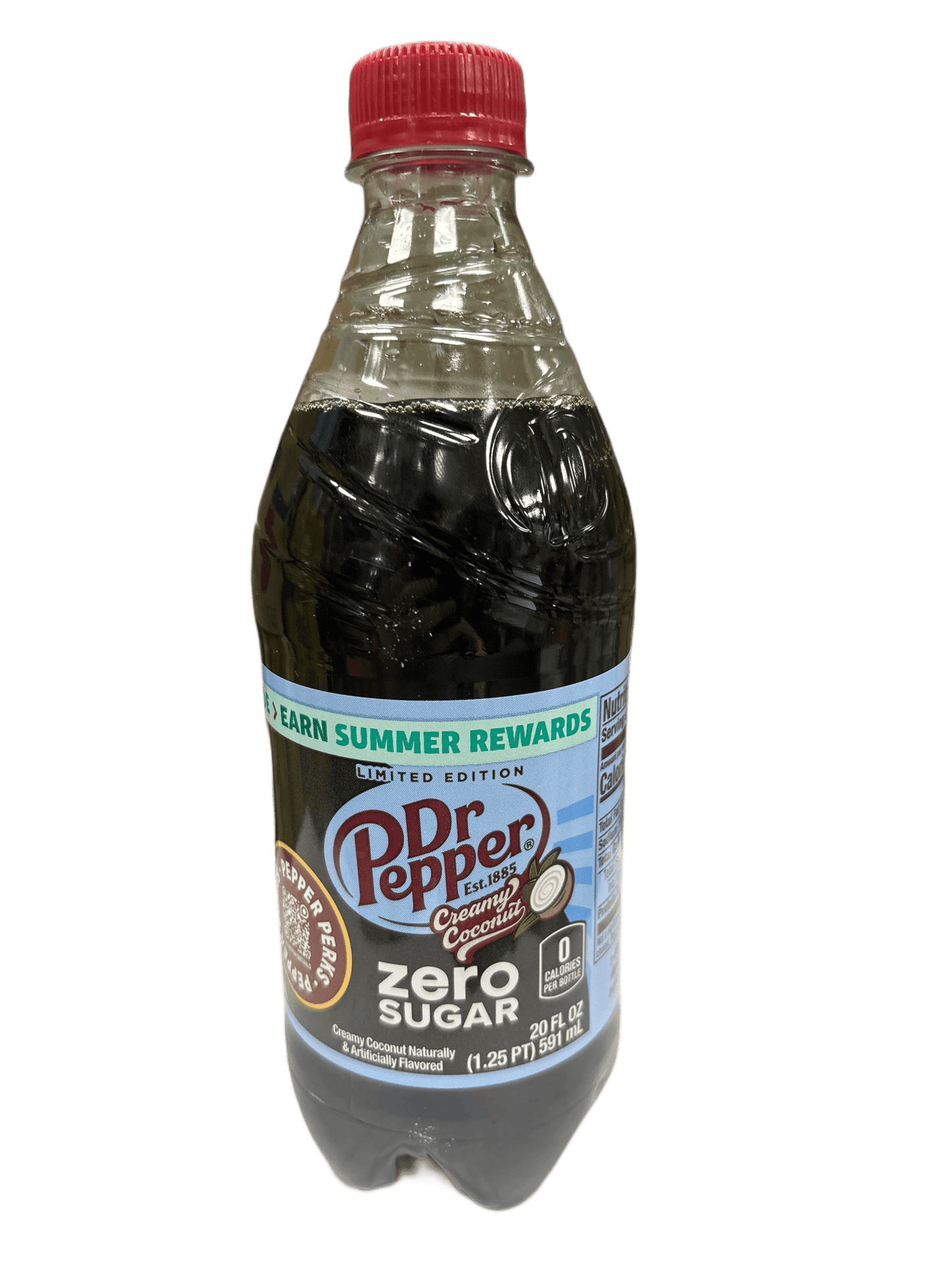 Dr. Pepper Creamy Coconut Zero Sugar Bottle 591ML - Extreme Snacks