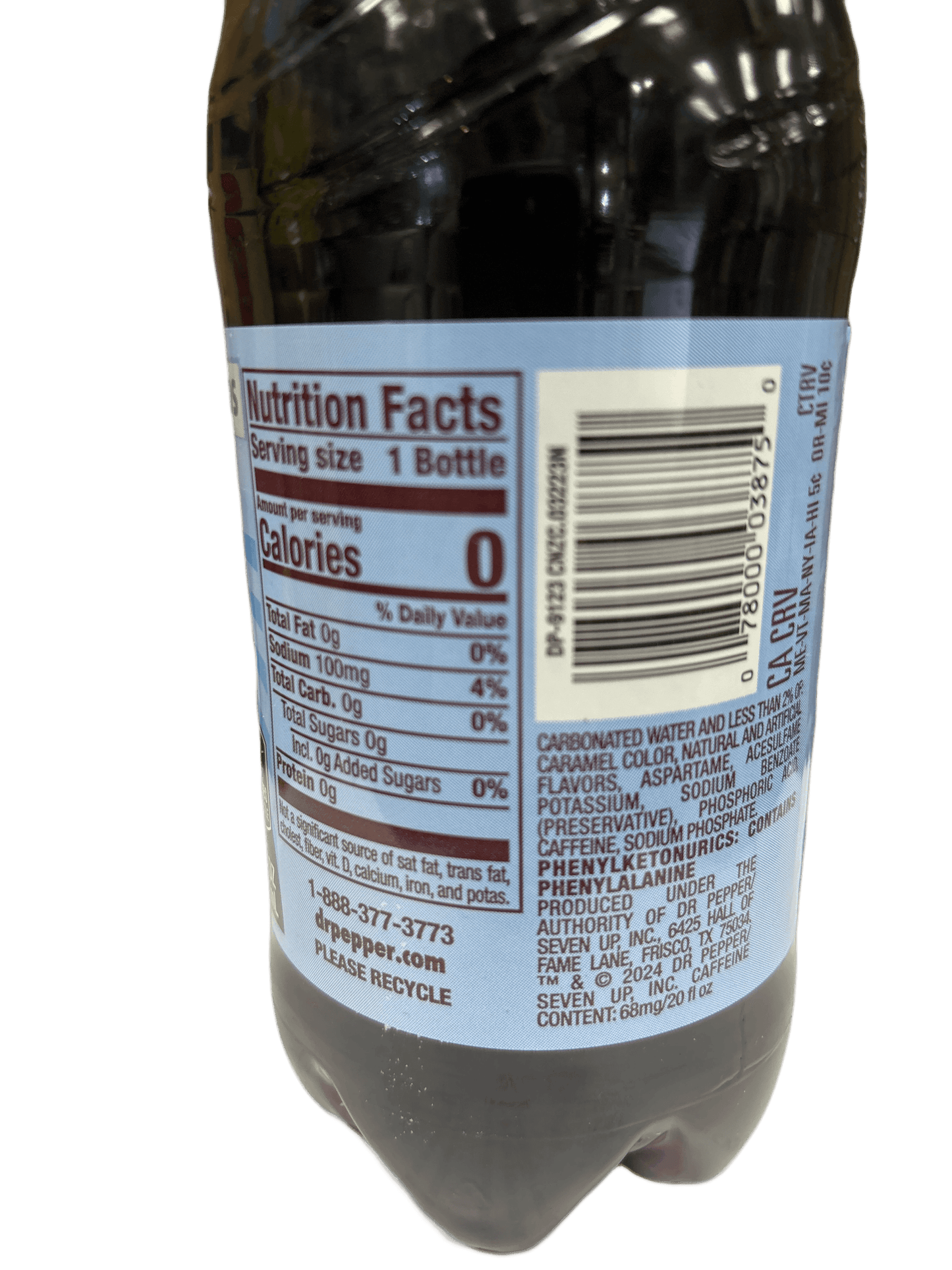 Dr. Pepper Creamy Coconut Zero Sugar Bottle 591ML - Extreme Snacks