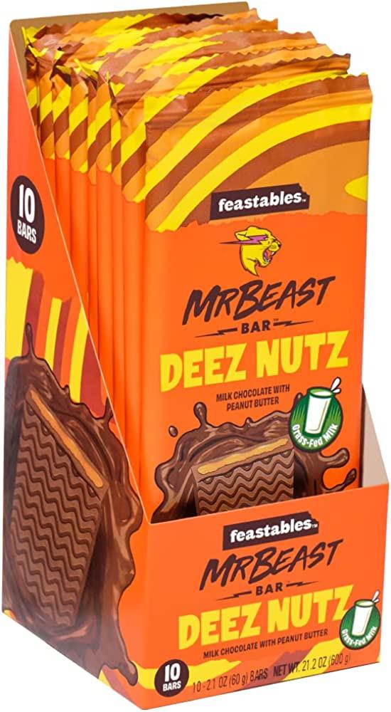 Feastables Mr. Beast Bar Deez Nutz Peanut Butter