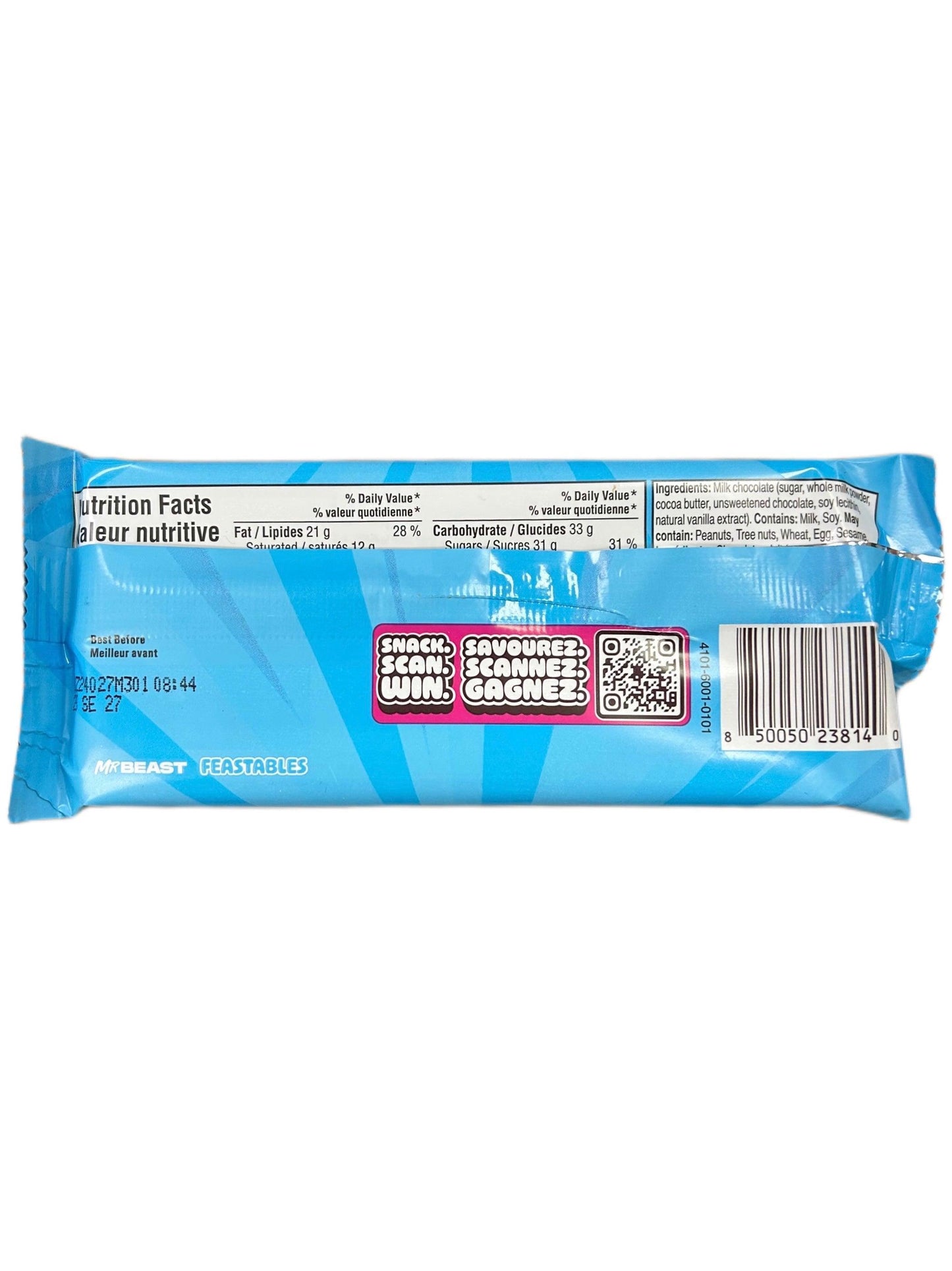 Feastables Mr.Beast Milk Chocolate 60G *NEW DESIGN* - Extreme Snacks