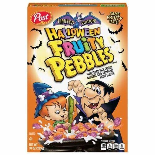 Limited Edition Halloween Fruity Pebbles 18.5OZ - Extreme Snacks