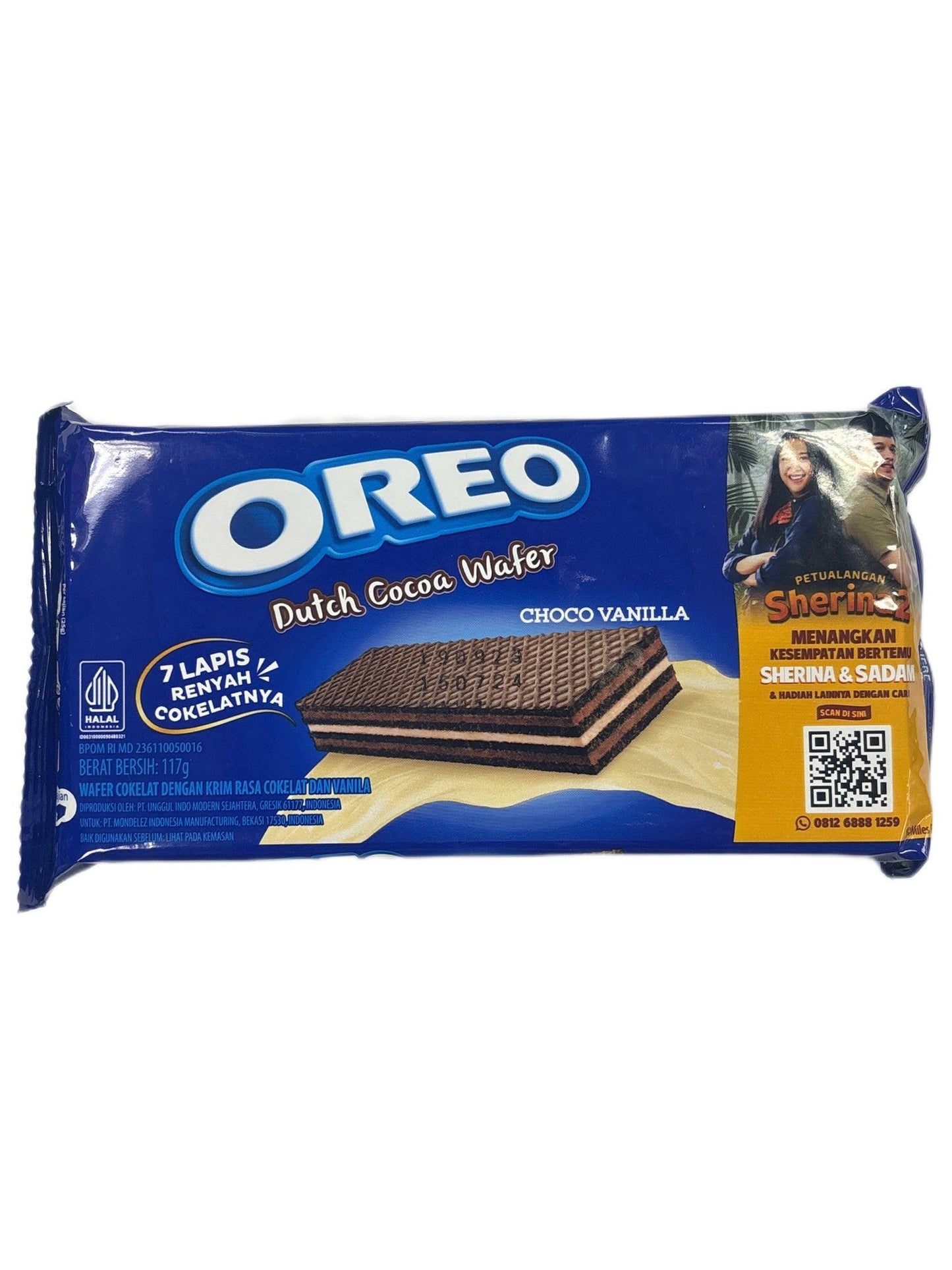 Oreo Dutch Cocoa Wafer Choco Vanilla 117G - Indonesia Edition - Extreme Snacks