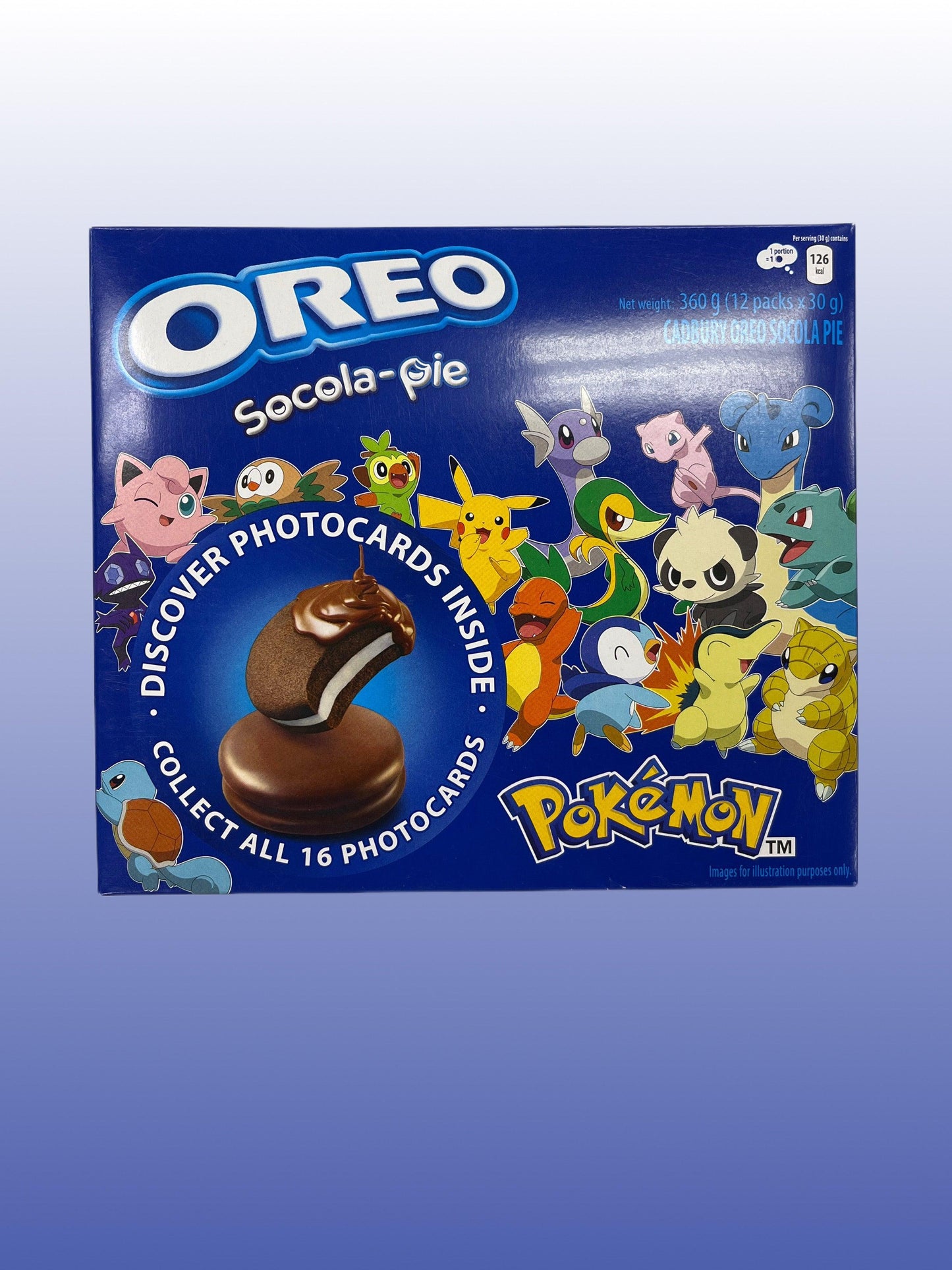 Oreo Socola-Pie Original Pokemon 360G - Extreme Snacks