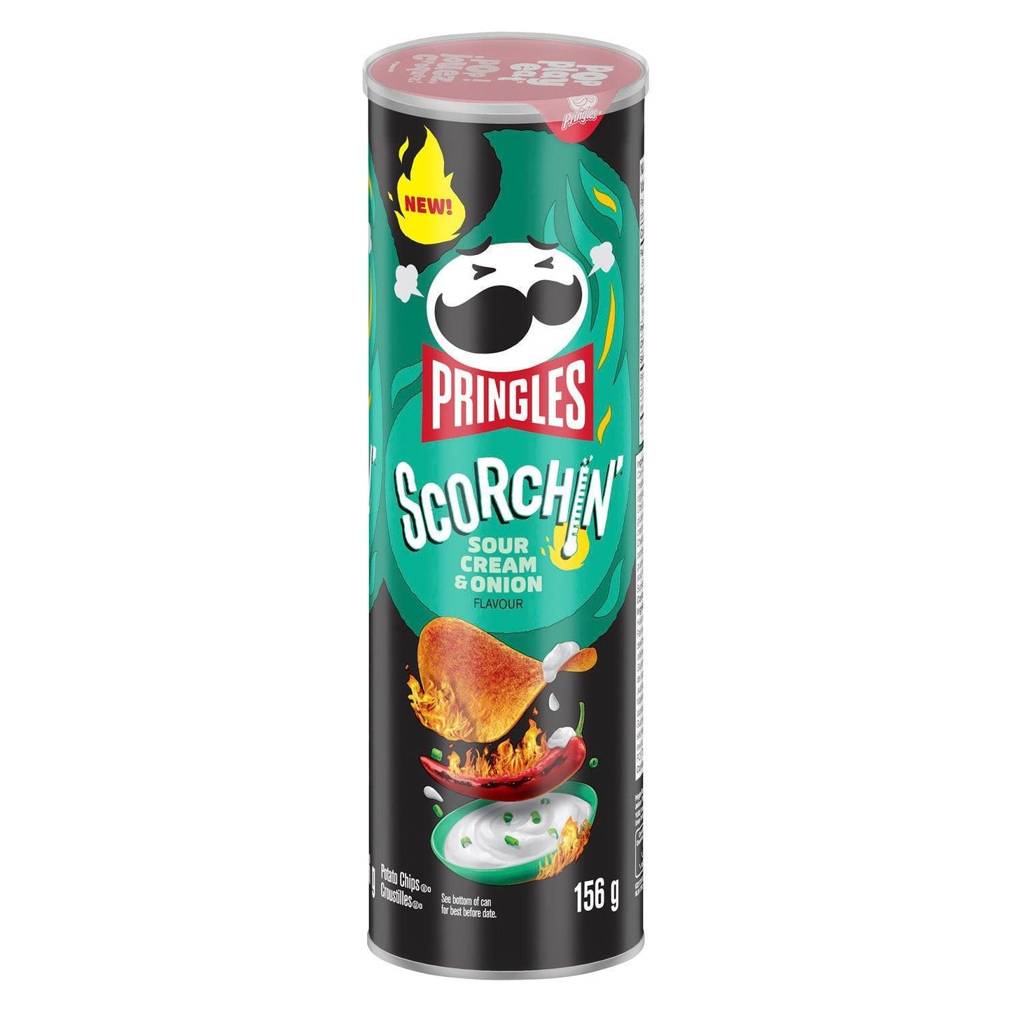 Pringles Scorchin Sour Cream & Onion 156G - Extreme Snacks