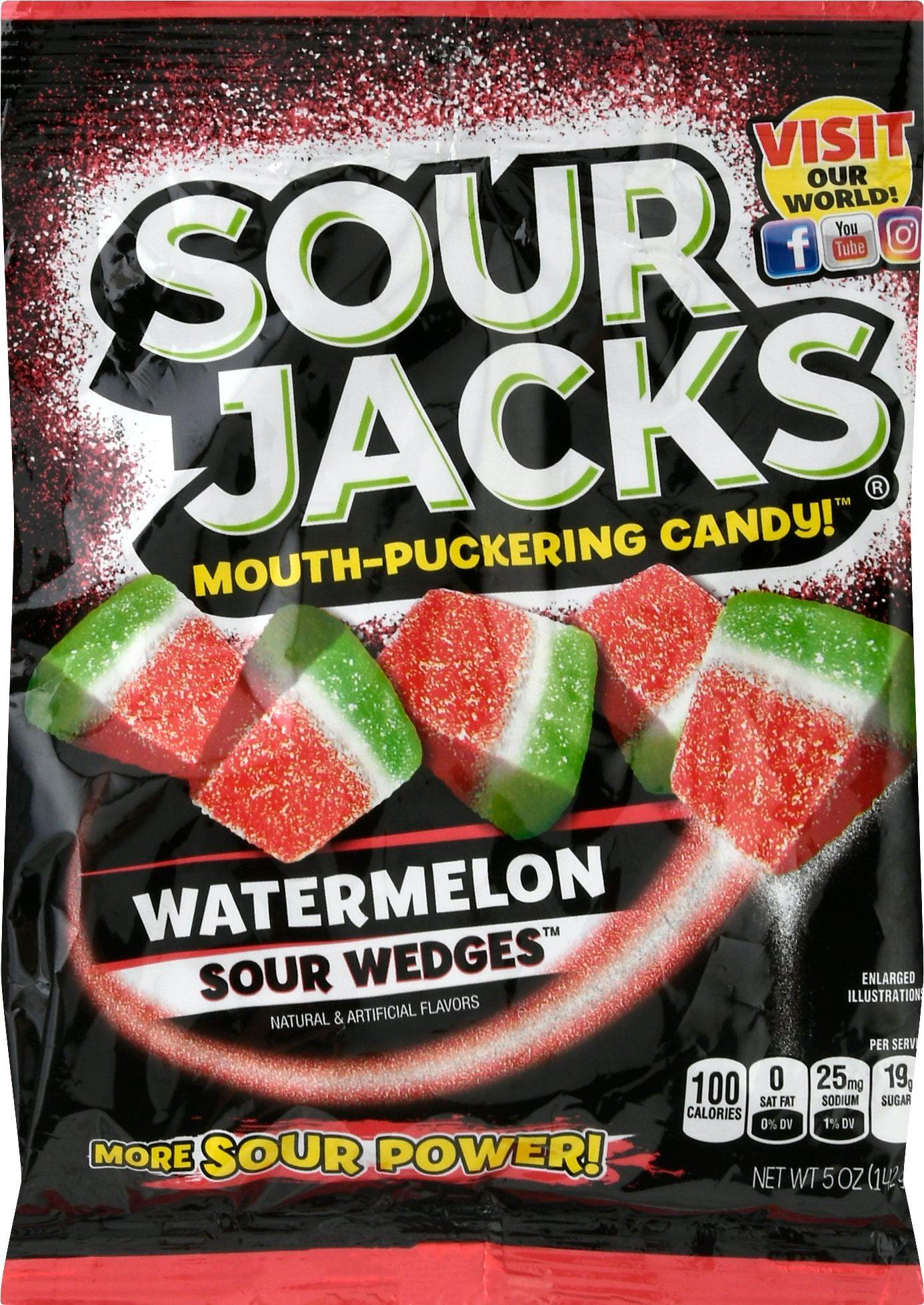 Sour Jacks Mouth Puckering Watermelon Candy Bag
