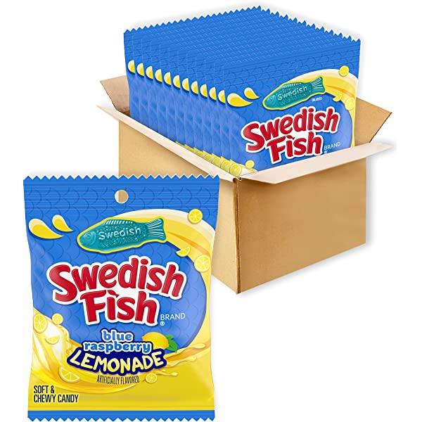 Swedish Fish Blue Raspberry Lemonade Candy Bag