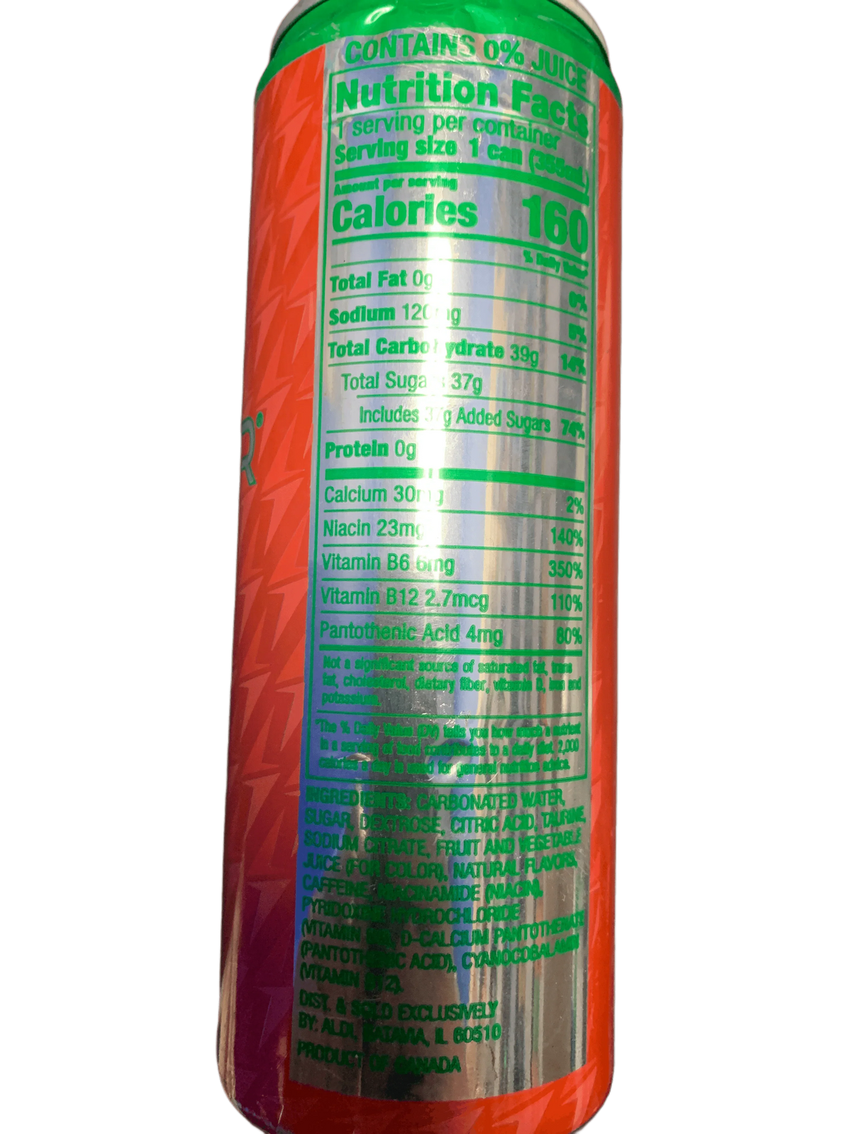 Summit Red Color Summit Red Thunder Watermelon Energy Drink 355ML - Canadian Edition
