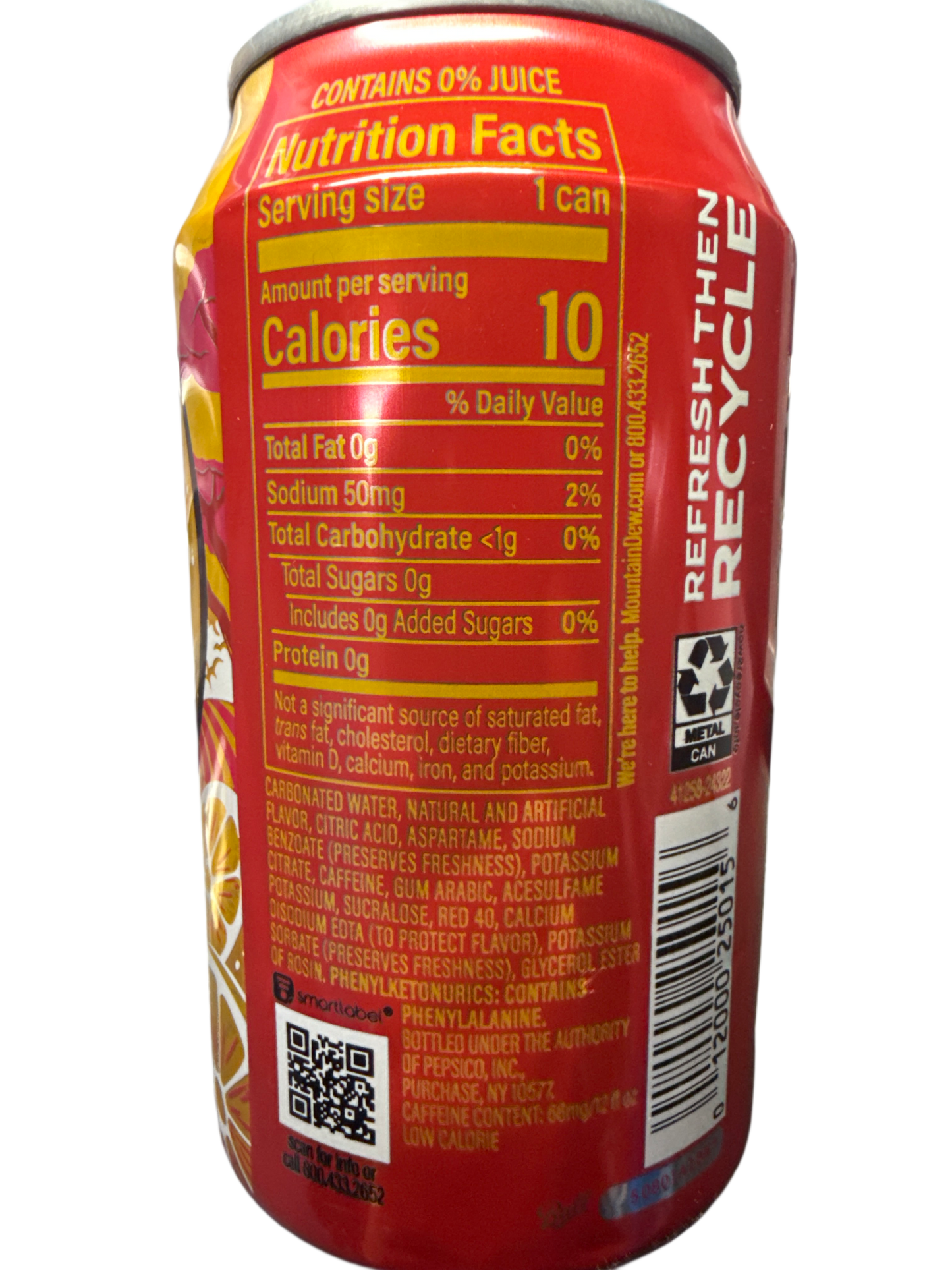 Mountain Dew Trolli Cherry Lemon Flavoured Can 355ML - U.S Edition
