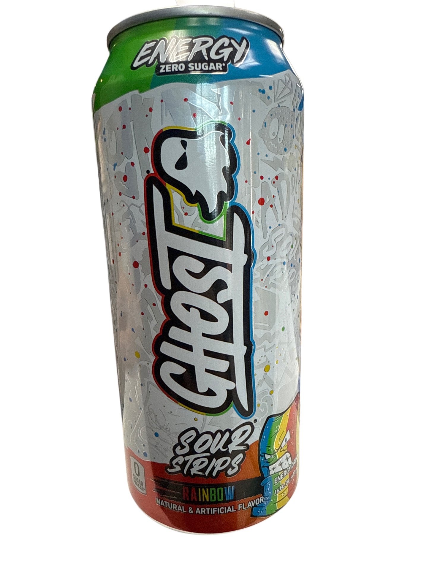 Ghost Energy Zéro Sucre Saveur Bandes Acidulées 473ML - Édition U.S