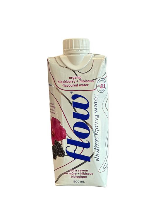 Flow Blackberry + Hibiscus Mineral Spring Water 500ML - Canadian Edition