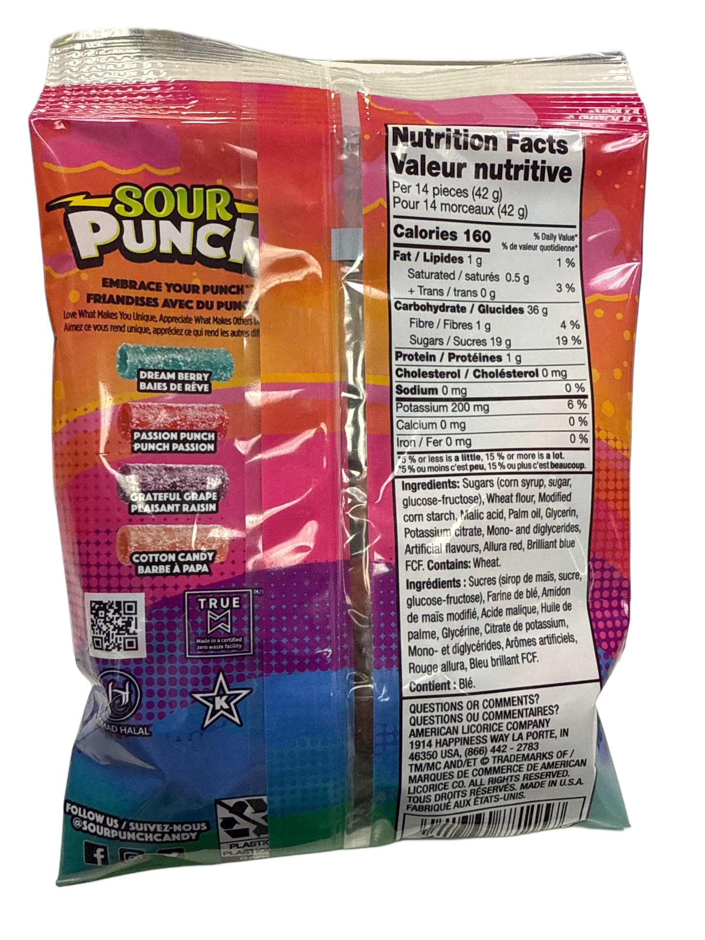 Sour Punch Not So Sour Sweet Bites 105G - U.S Edition