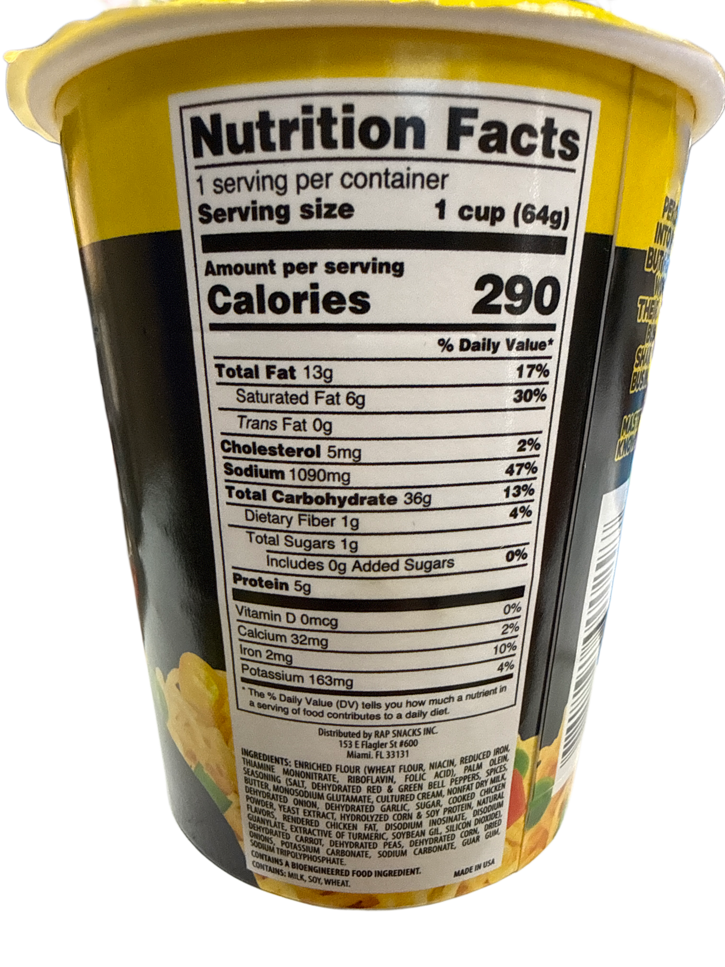 Rap Snacks Master Ps Noodles Blasta Le Bhlas Cíche Uachtaracha Gumbo 64G - Eagrán SAM