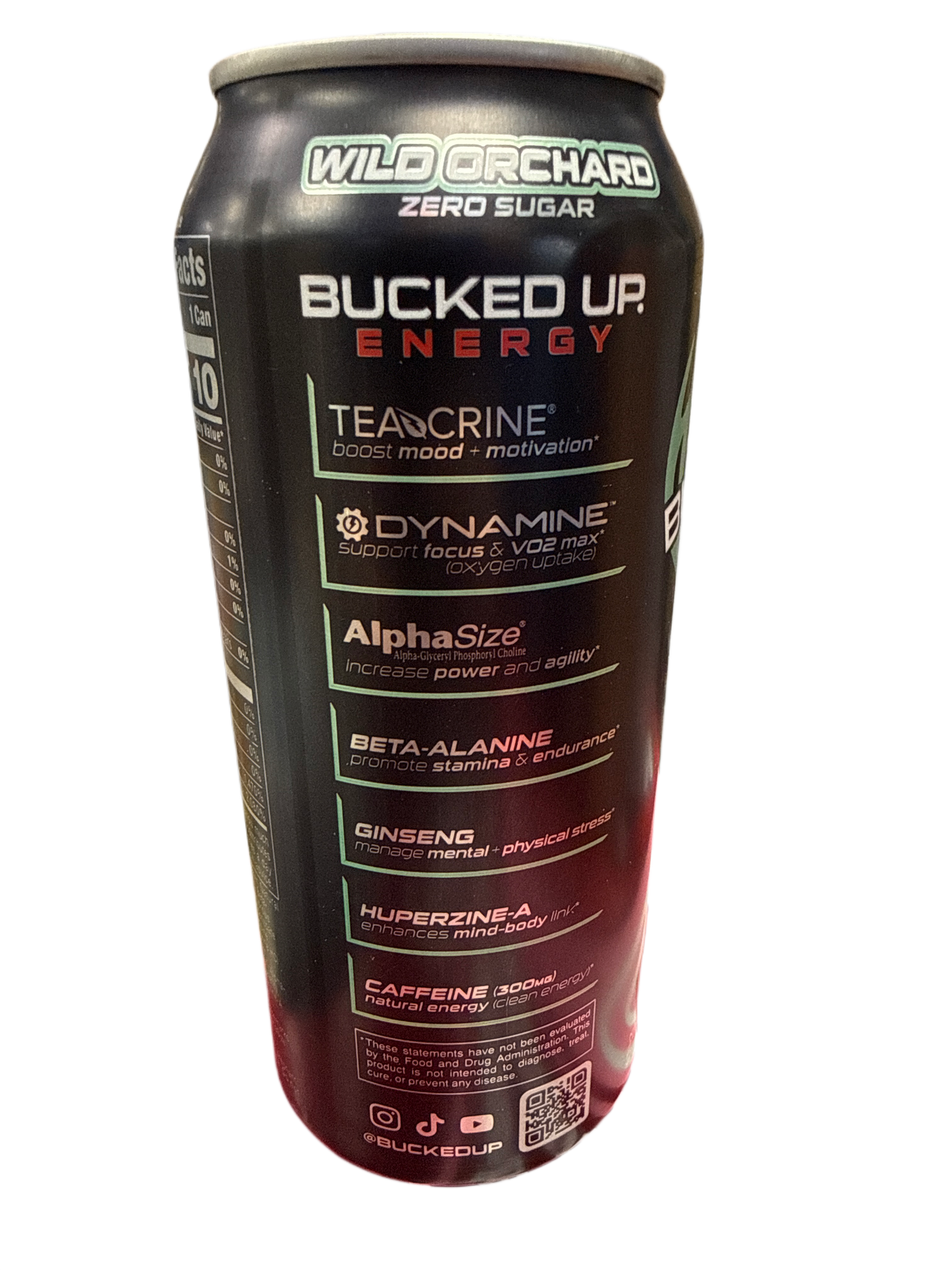 Bucked Up Zero Sugar Wild Orchard Energy Drink 473ML - International Edition