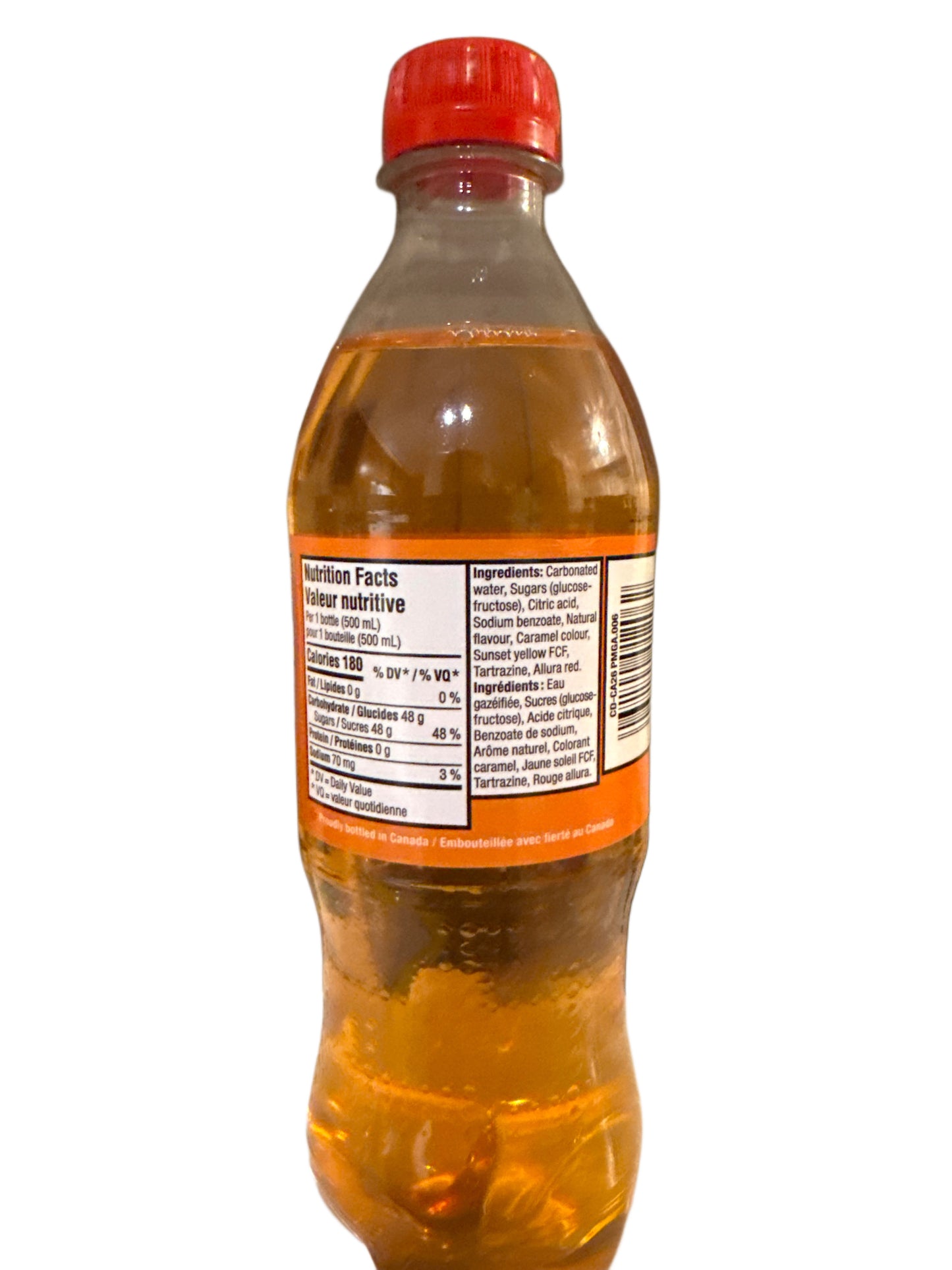 Canada Dry Peach Mango Ginger Ale Bottle 500ML - Canadian Edition