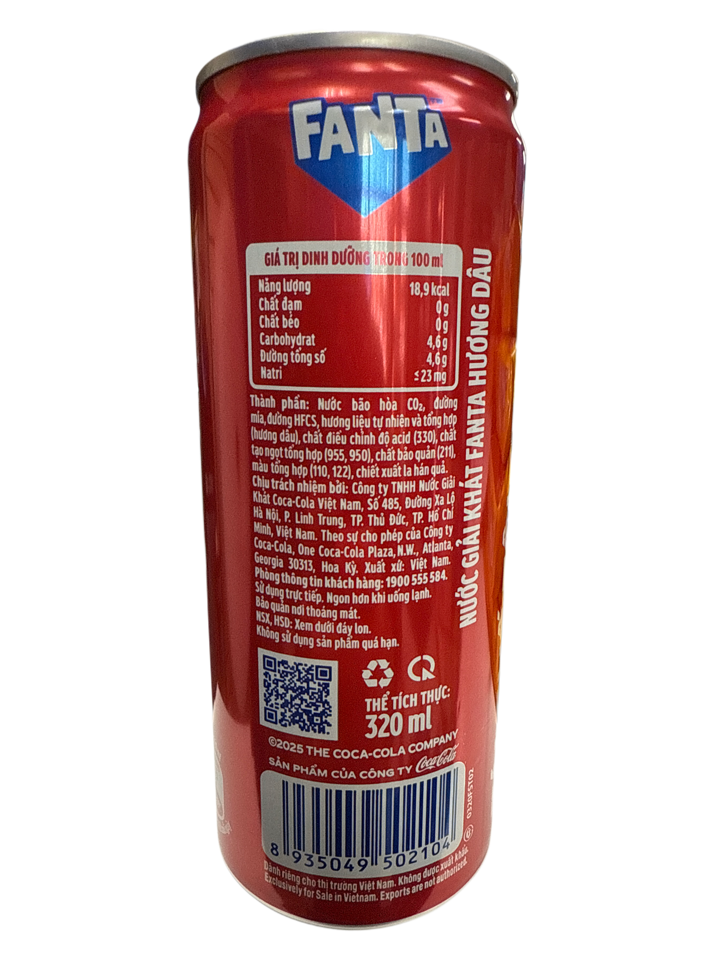 Fanta Strawberry Huong Dao Drink 320ML - Vietnam Edition