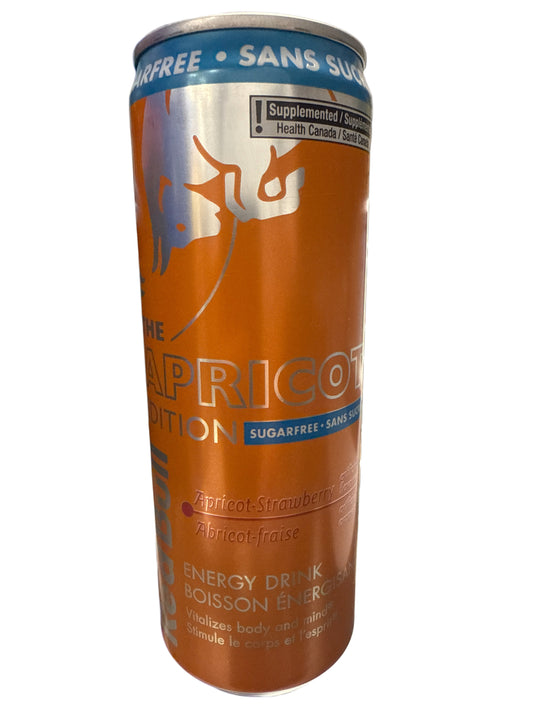 Red Bull Sans Sucre Saveur Abricot Fraise 355ML - Canadian Edition