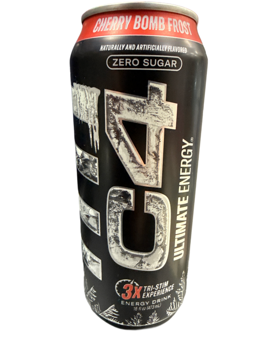 C4 Zero Sugar Tri-Stim Cherry Bomb Frost Energy Drink 473ML - U.S Edition