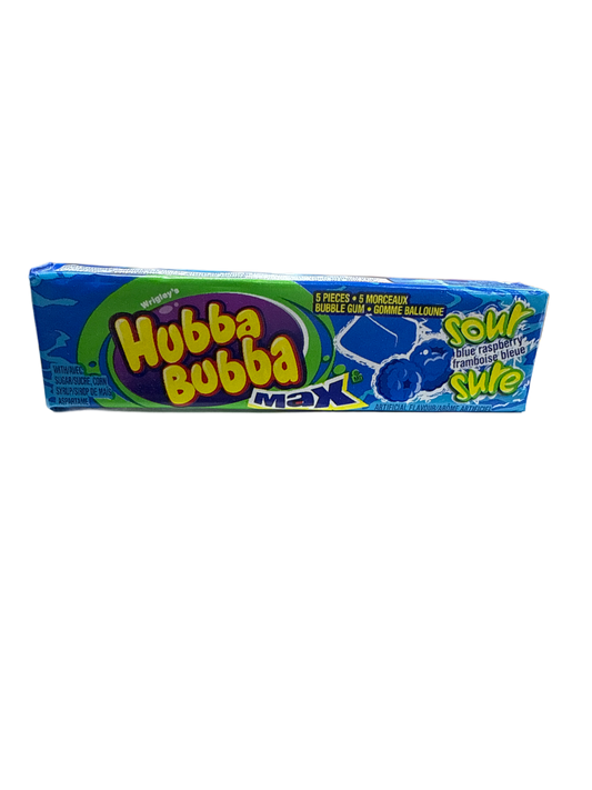 Hubba Bubba Max Sour Blue Raspberry 40G - Canadian Edition