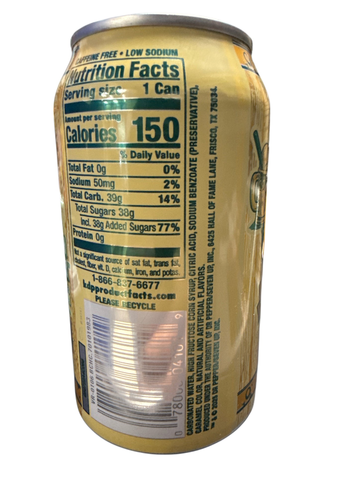Vernors Limited Edition Boston Cooler Can 355ML - U.S Edition