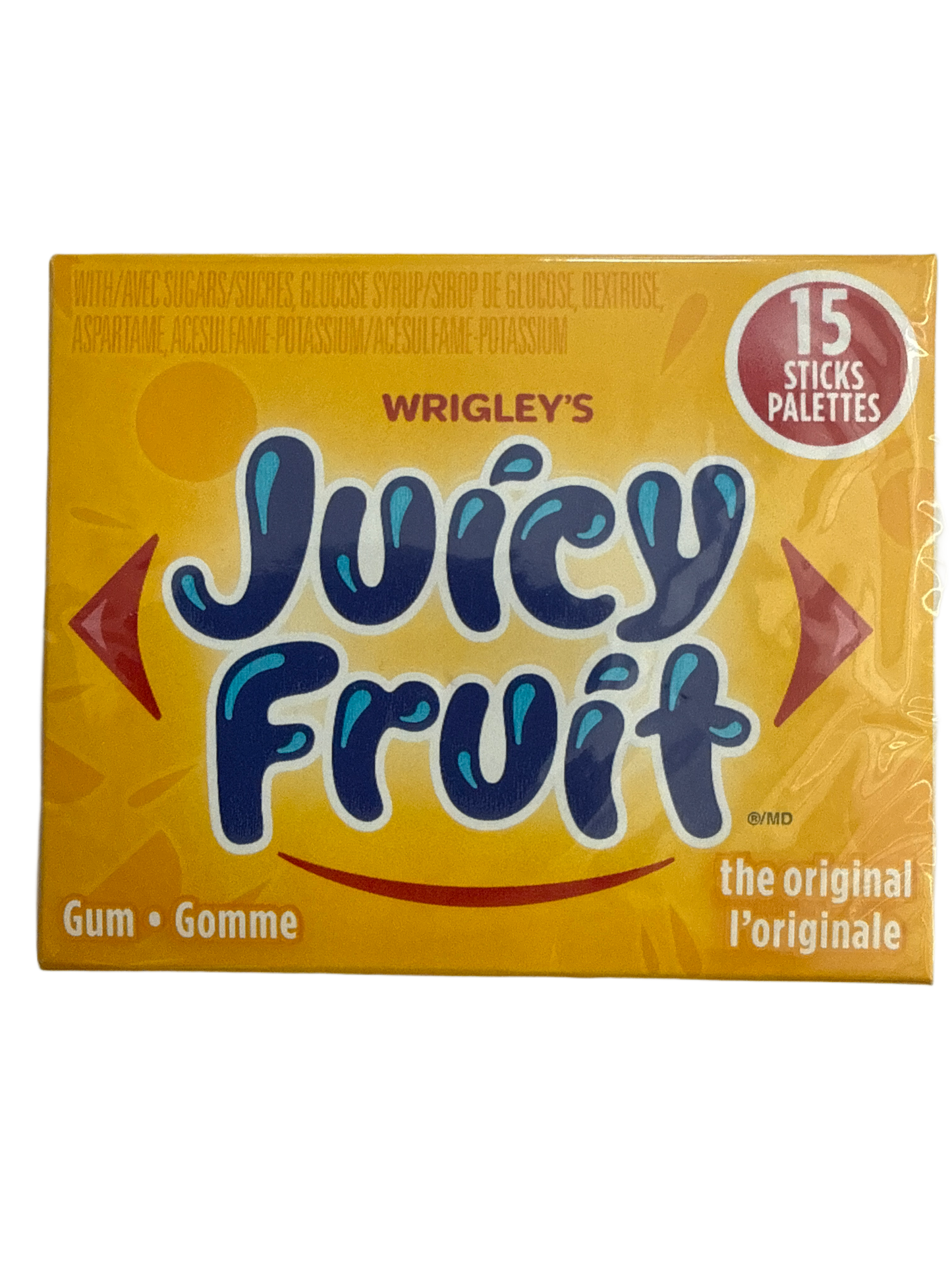 Chewing-gum Wrigley's Juicy Fruit 15 bâtons - Édition canadienne